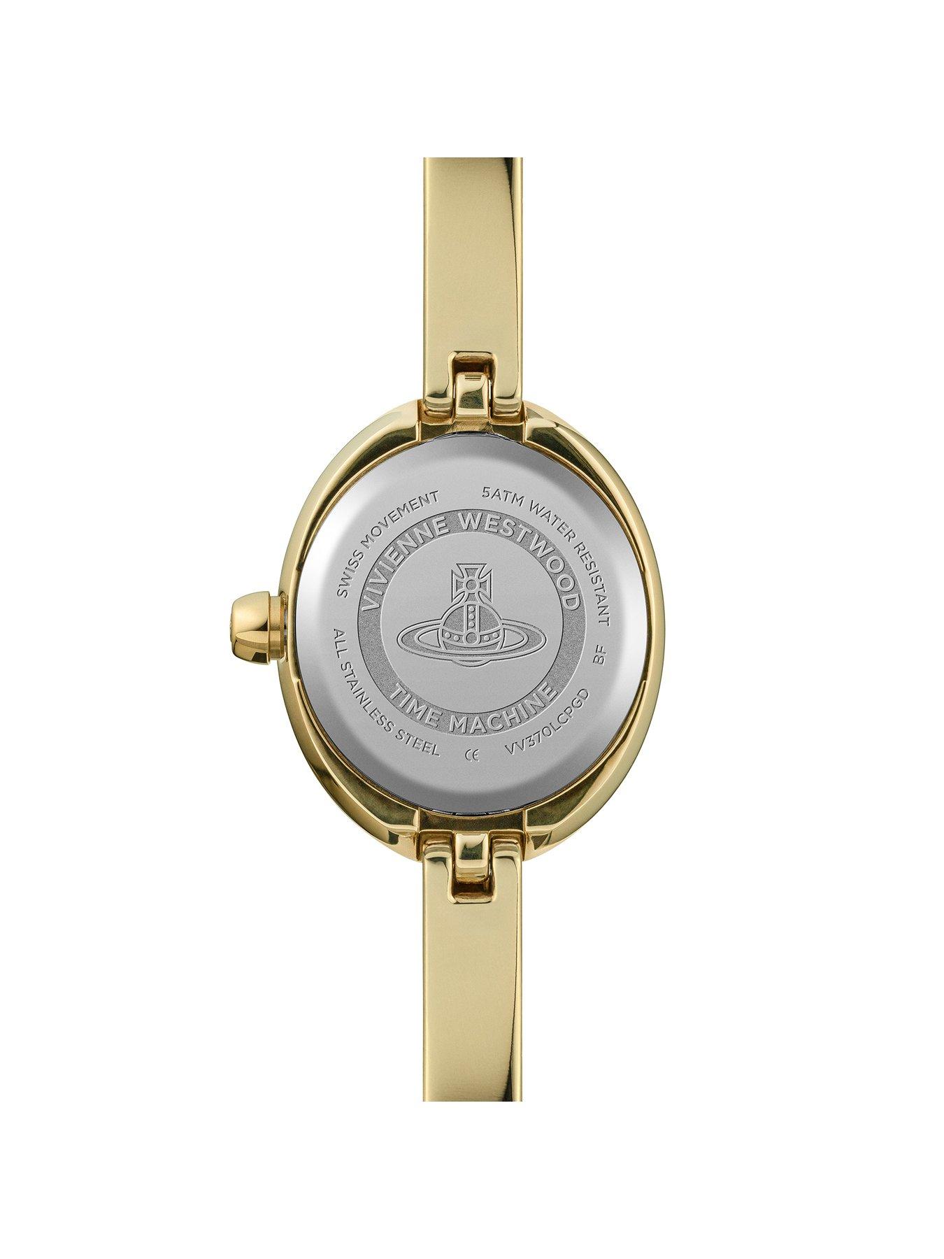Image 5 of 5 of Vivienne Westwood Womens Vivienne Westwood Audley Orb Bangle Quartz Watch - Gold