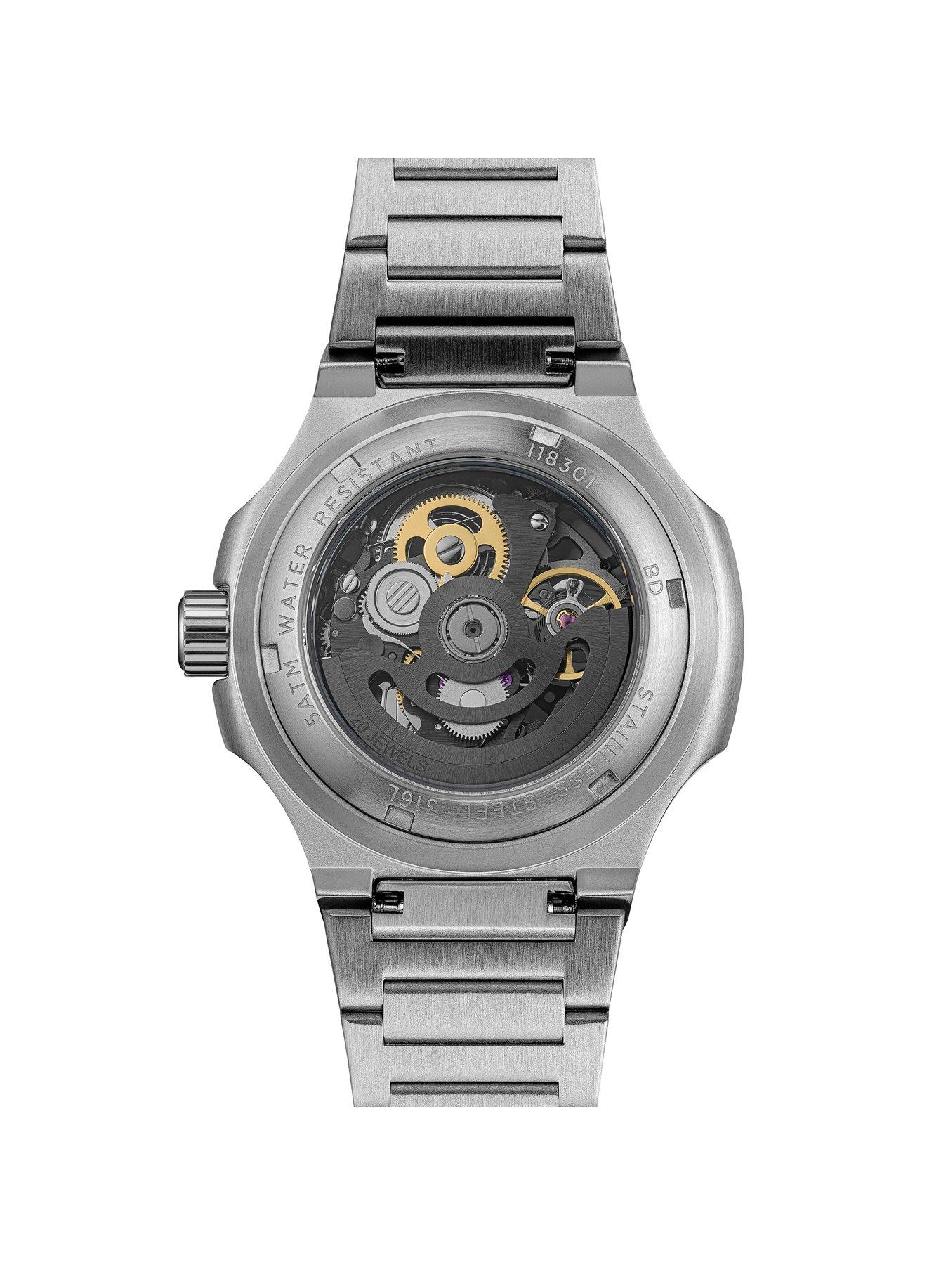 Image 6 of 6 of Ingersoll 1892 Mens The Frame Skeleton Dial Automatic Watch - Blue