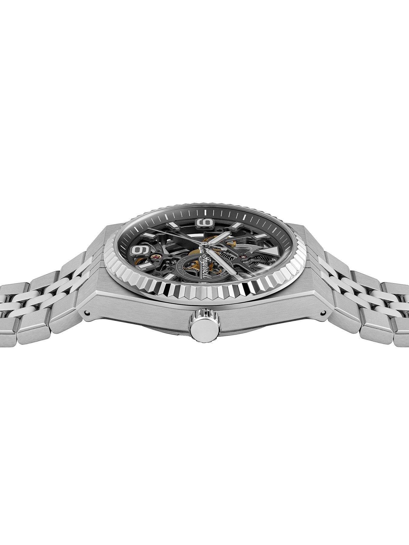 Image 3 of 6 of Ingersoll Mens The Landing Skeleton Dial Automatic Watch - Grey
