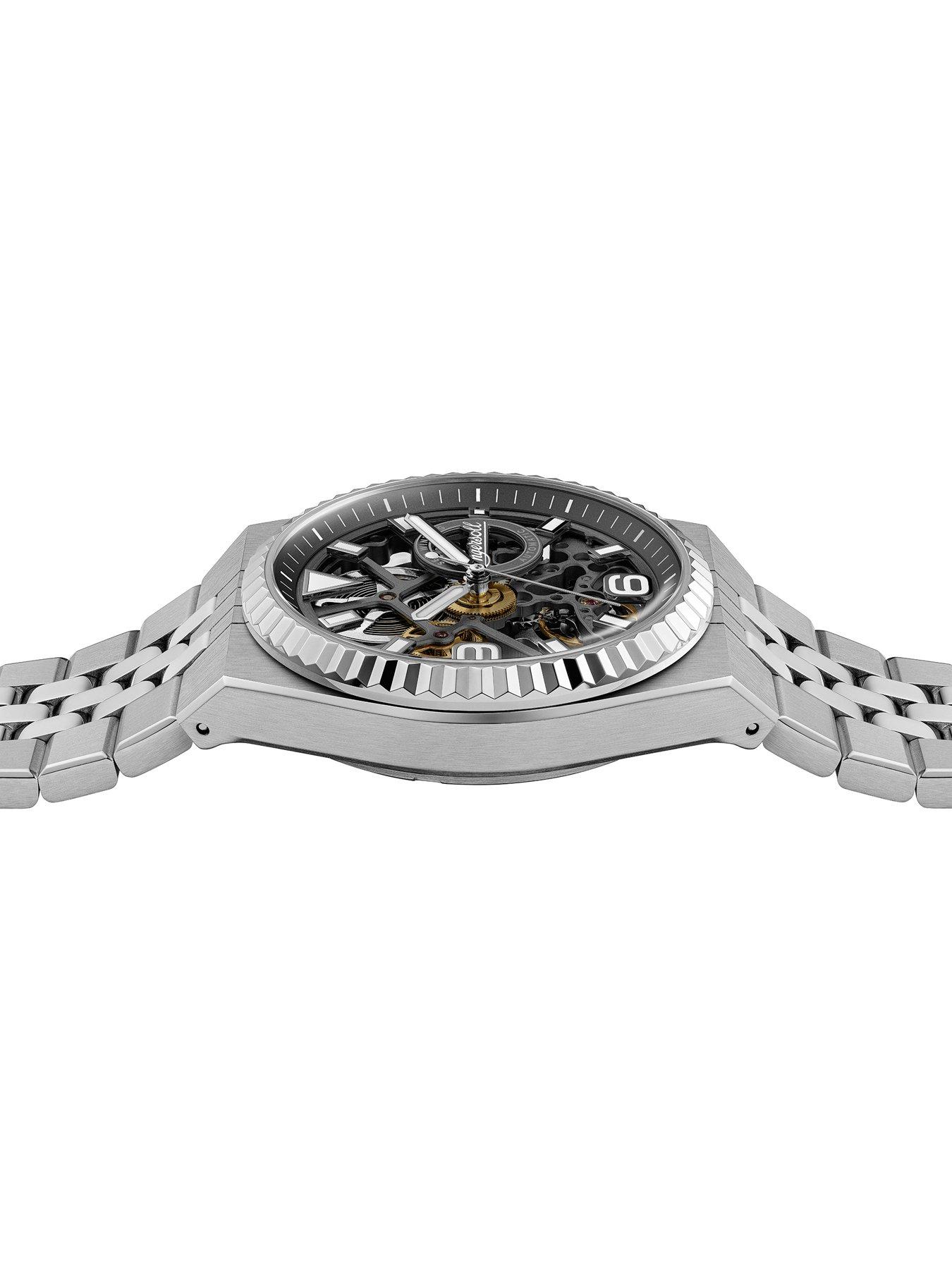 Image 4 of 6 of Ingersoll Mens The Landing Skeleton Dial Automatic Watch - Grey