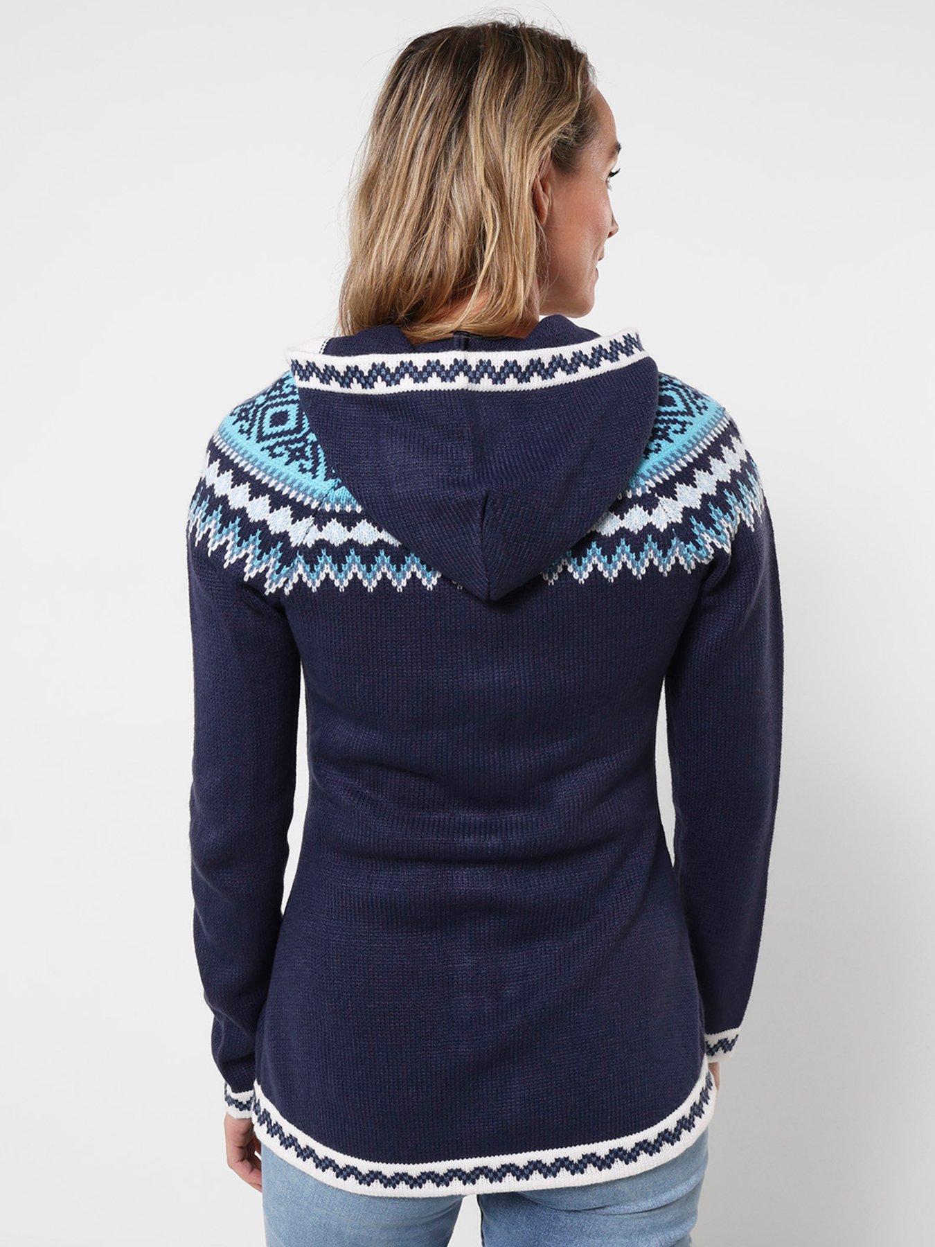 Image 2 of 5 of Joe Browns Trinnie Fairisle Zip Through Hooded Jumper
