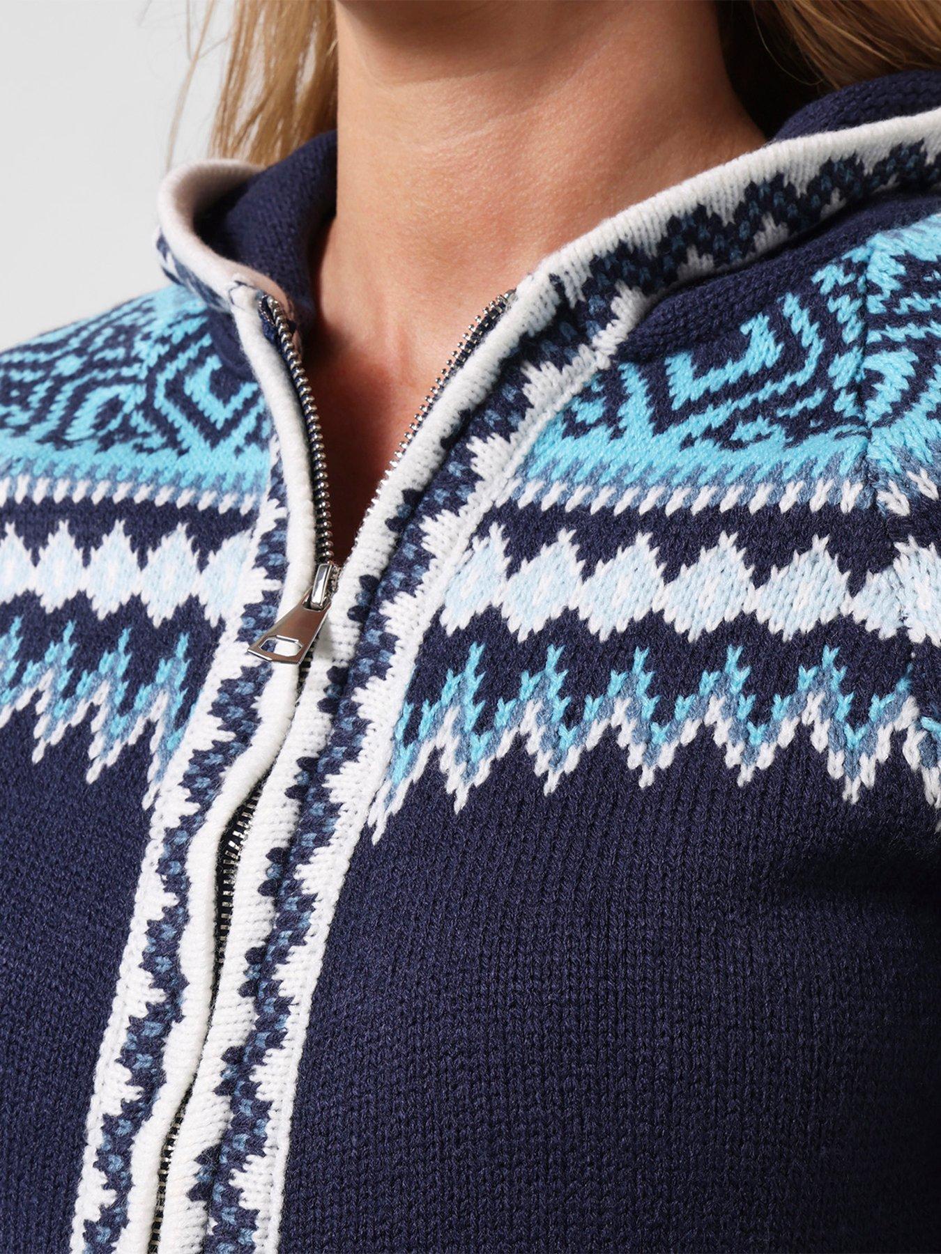 Image 4 of 5 of Joe Browns Trinnie Fairisle Zip Through Hooded Jumper