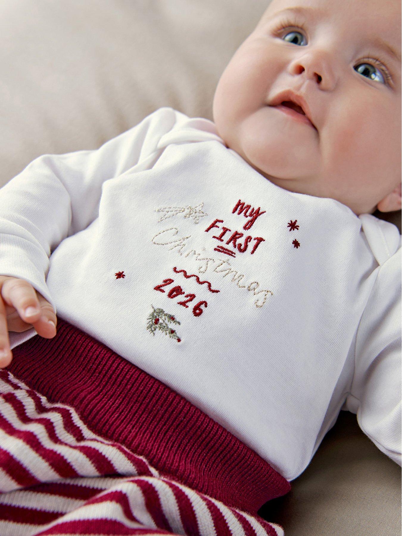 Image 6 of 6 of Mamas & Papas Baby My First Christmas 2026 Bodysuit - White