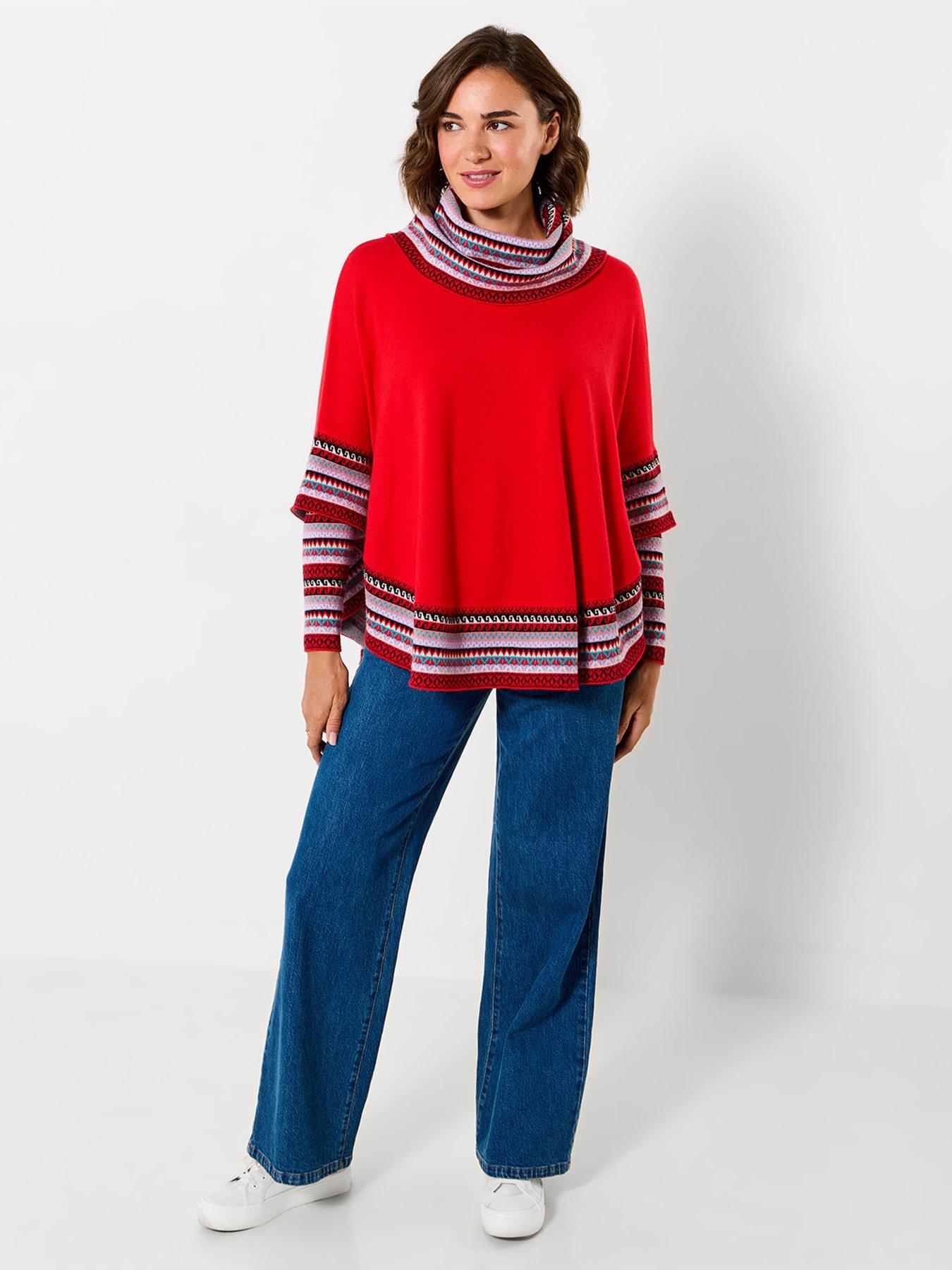Image 4 of 7 of Joe Browns Winter Wonder Boho Knitted Sleeved Poncho