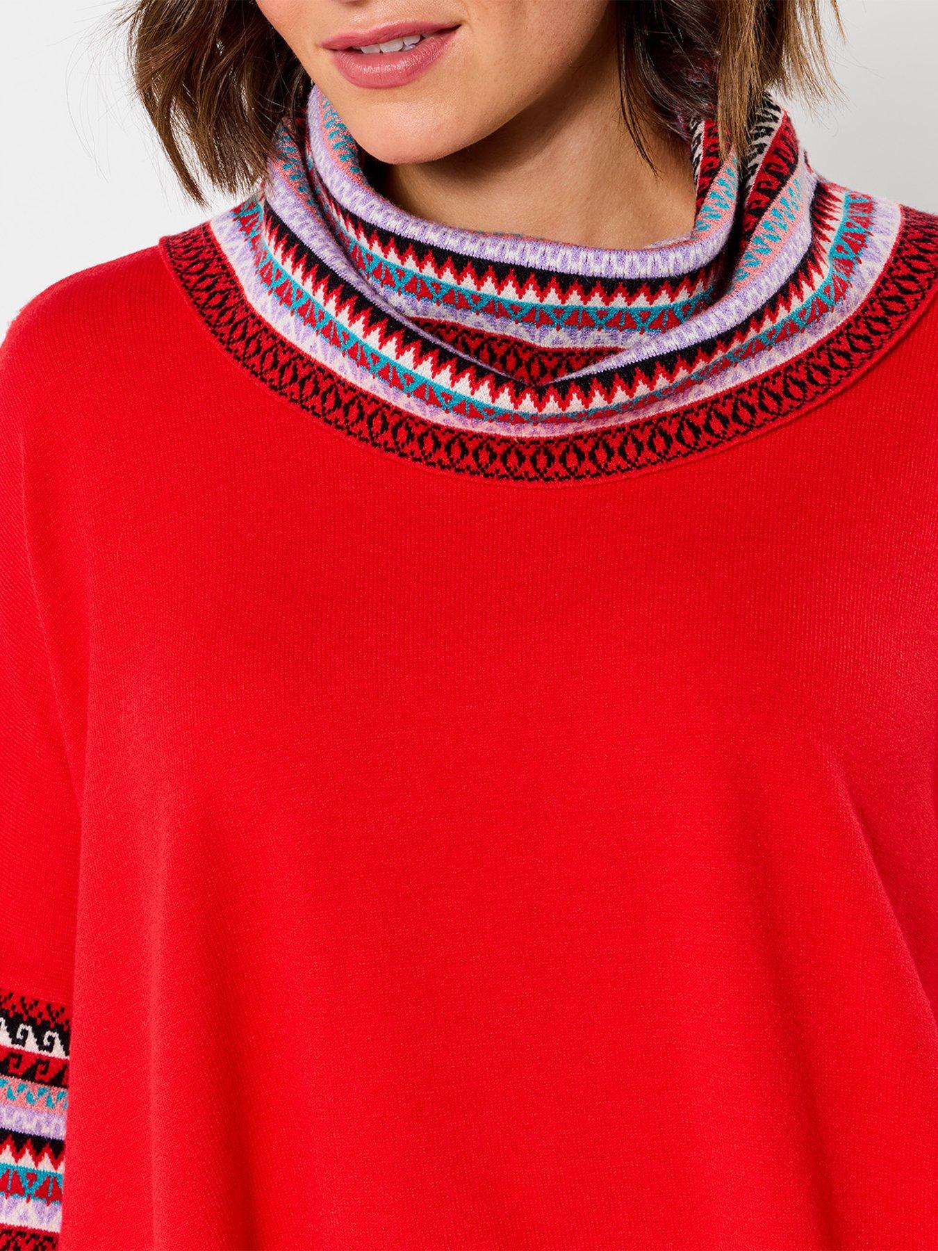 Image 5 of 7 of Joe Browns Winter Wonder Boho Knitted Sleeved Poncho