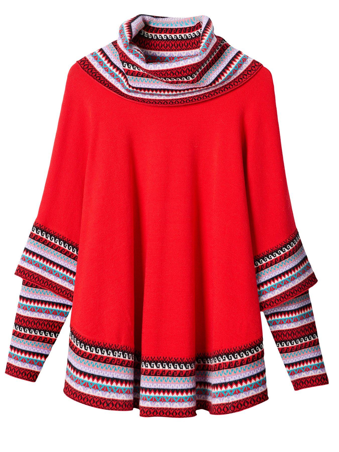 Image 7 of 7 of Joe Browns Winter Wonder Boho Knitted Sleeved Poncho