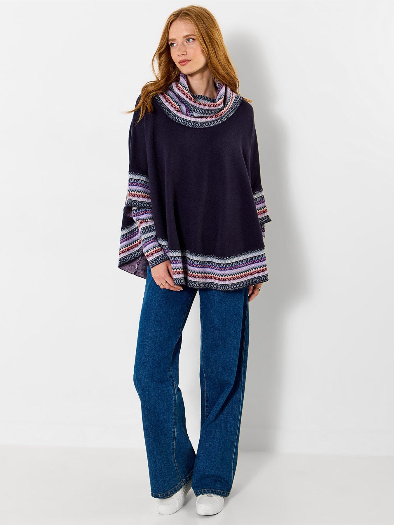 Image 3 of 5 of Joe Browns Winter Boho Knitted Sleeved Poncho