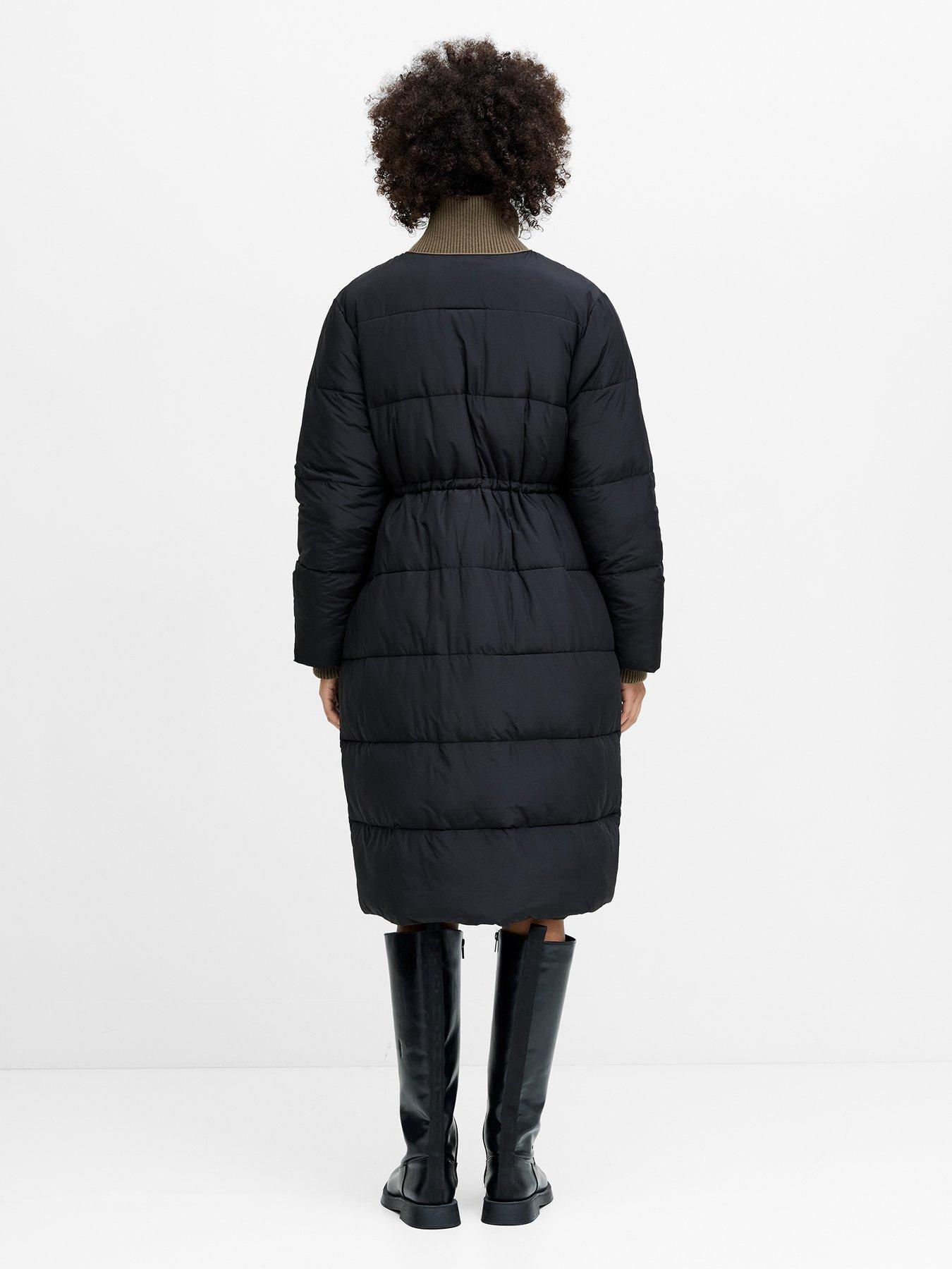 Image 2 of 6 of French Connection Inside Zip Lining Longline Cinched Puffer Jacket