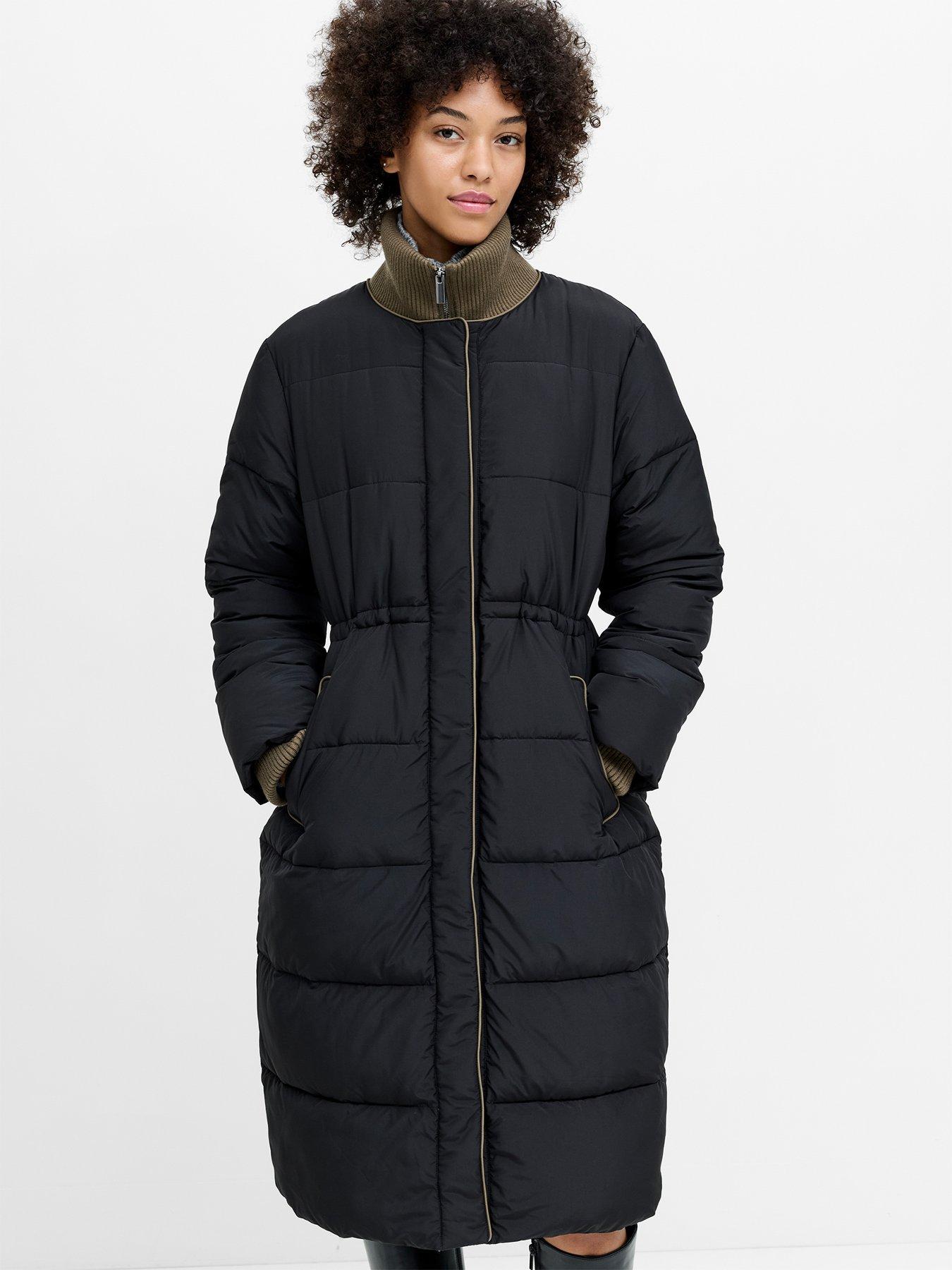 Image 4 of 6 of French Connection Inside Zip Lining Longline Cinched Puffer Jacket