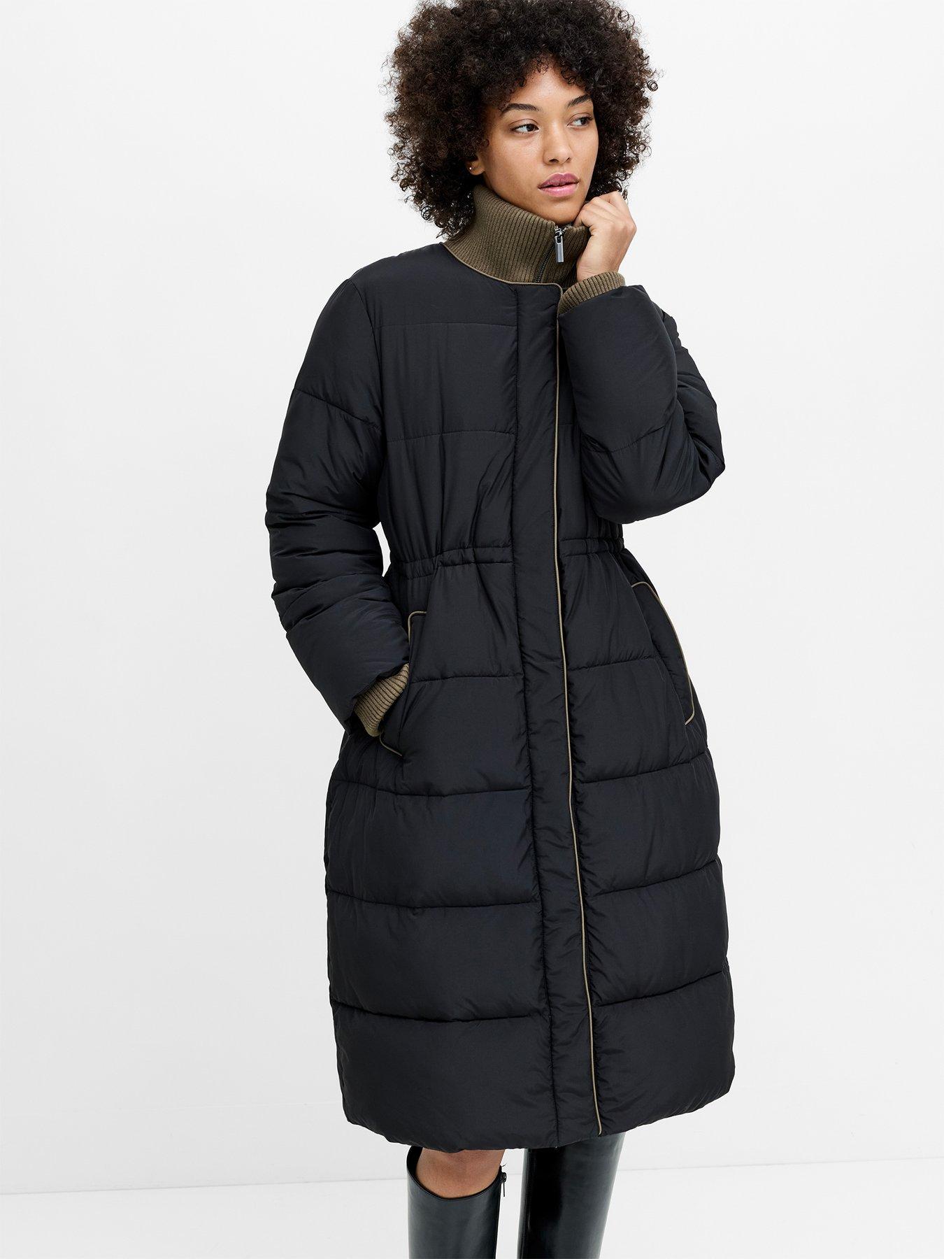 Image 5 of 6 of French Connection Inside Zip Lining Longline Cinched Puffer Jacket