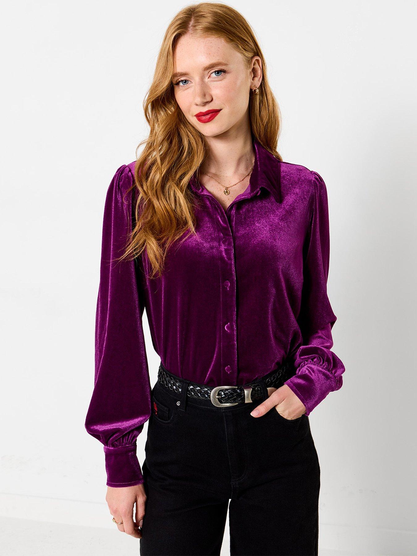 Image 1 of 5 of Joe Browns Iris Velour Collared Blouse