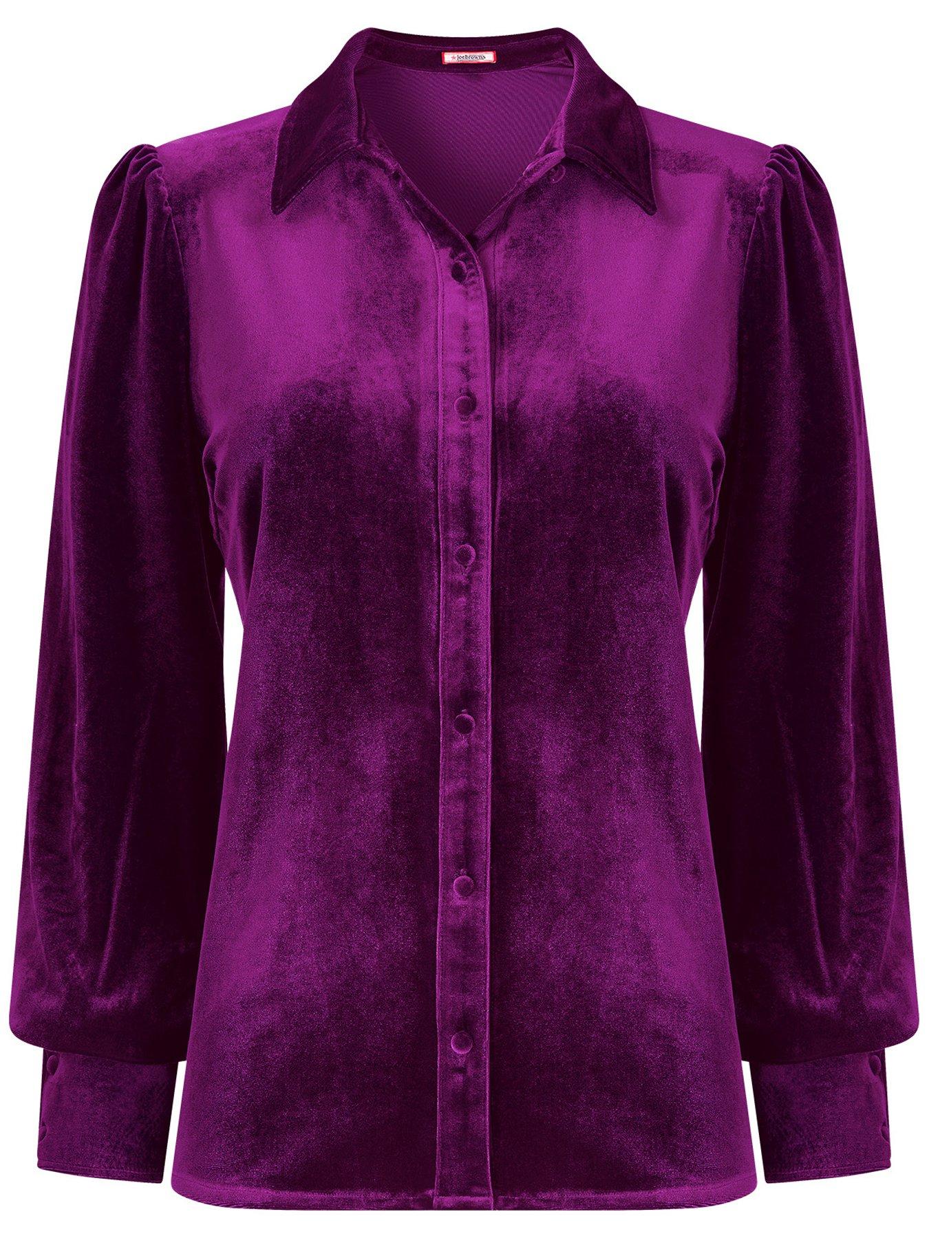 Image 5 of 5 of Joe Browns Iris Velour Collared Blouse