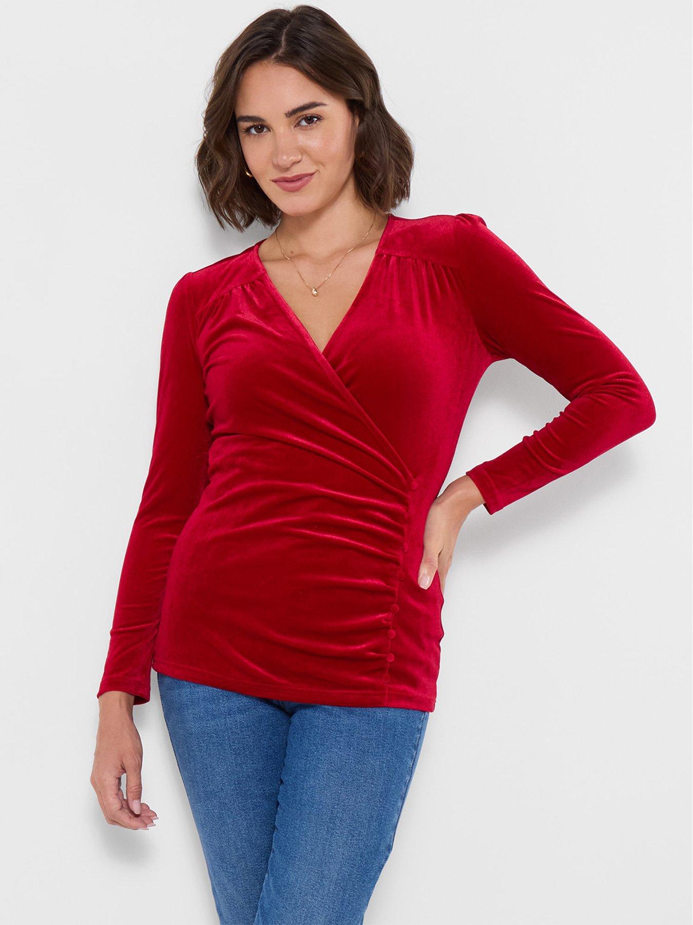 Image 1 of 6 of Joe Browns Vienna Velour Wrap Top