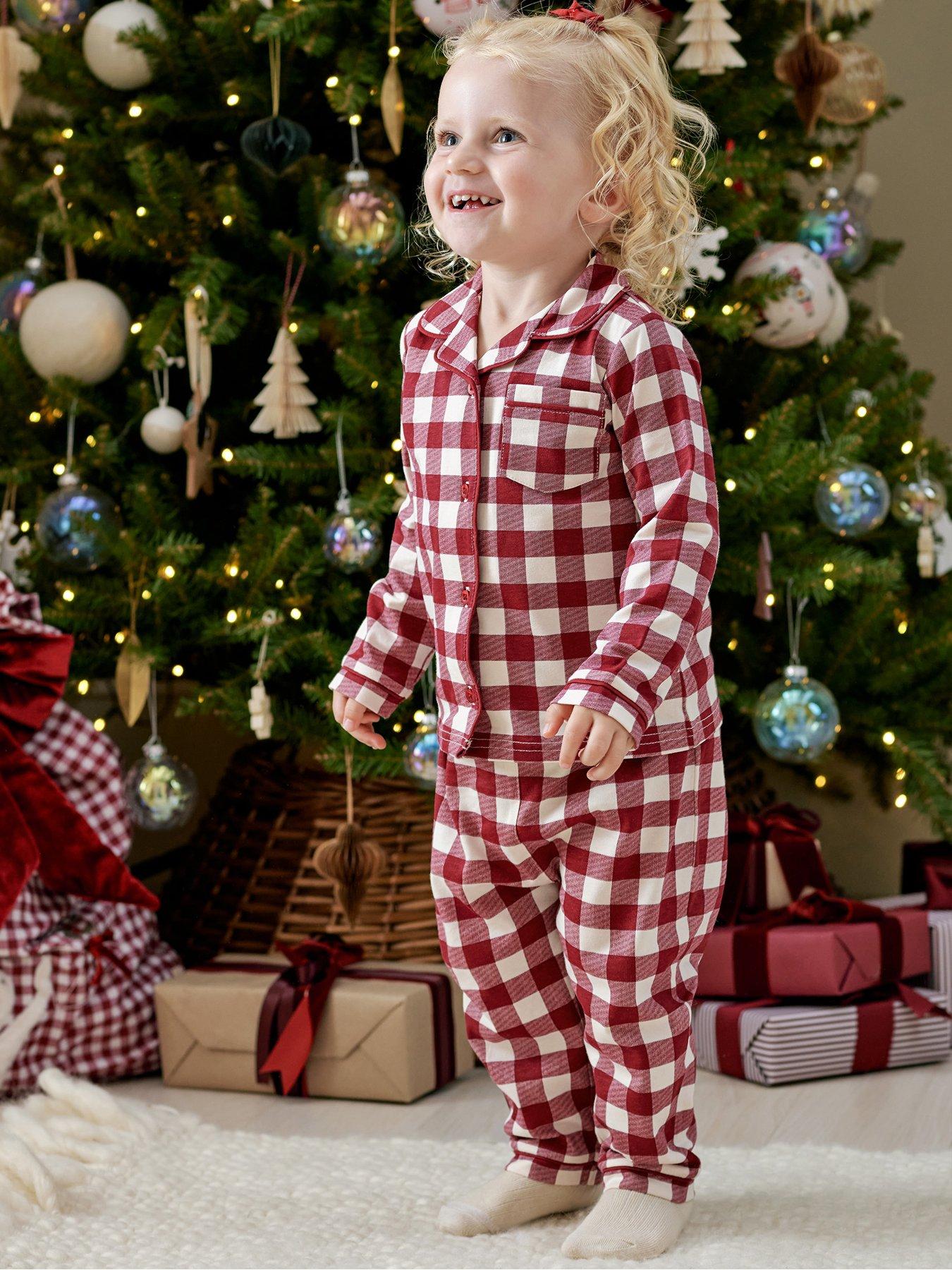 Mamas & Papas Red Gingham Cotton Pyjama Set for Babies 0-3 Months - Image 3