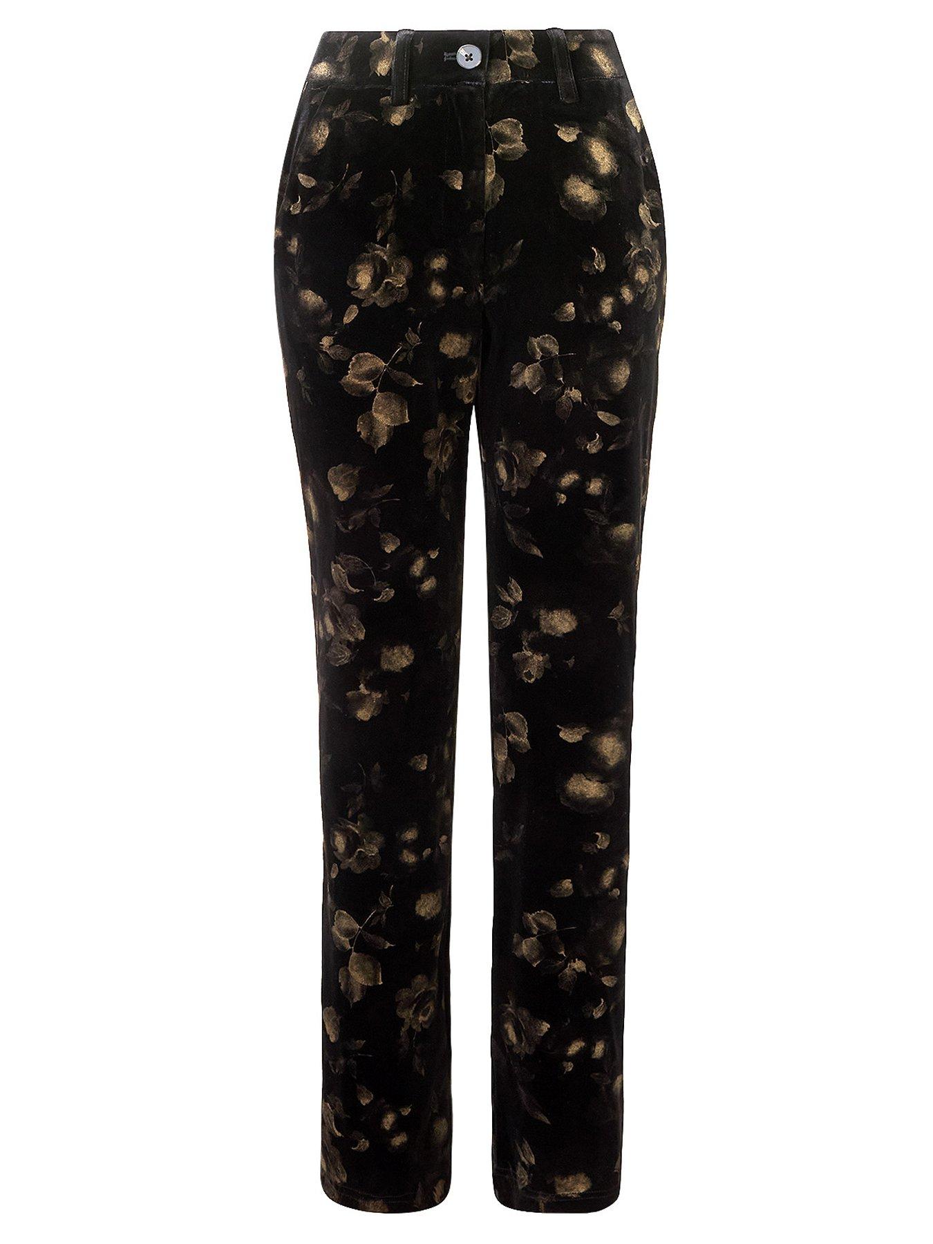 Image 7 of 7 of Joe Browns Bootcut Floral Print Velvet Trousers