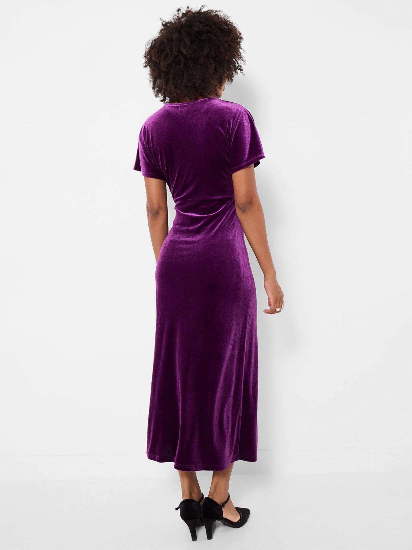 Image 3 of 7 of Joe Browns Bella V-neck Velour Dress