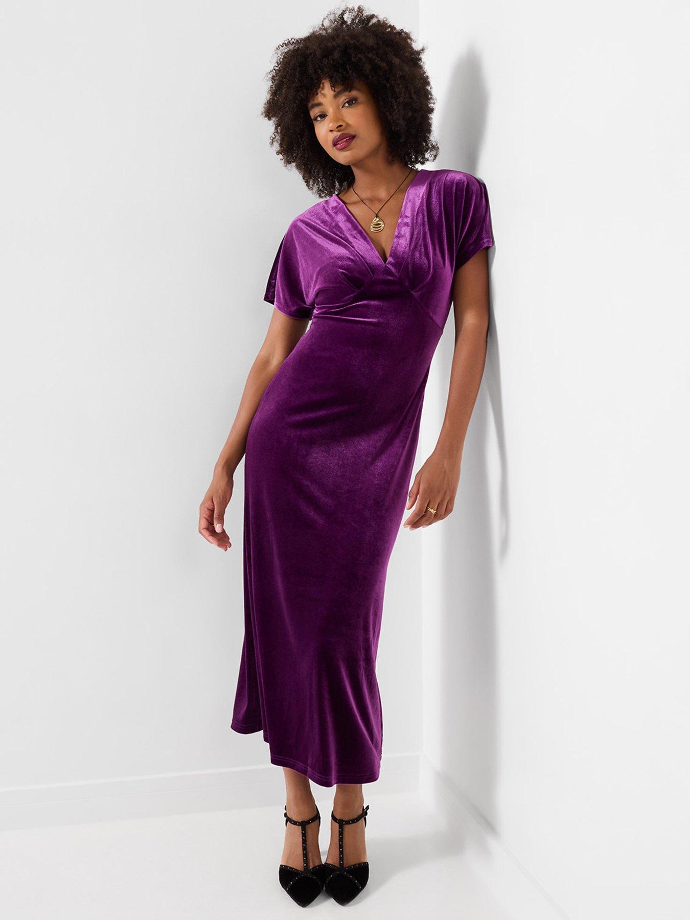 Image 4 of 7 of Joe Browns Bella V-neck Velour Dress