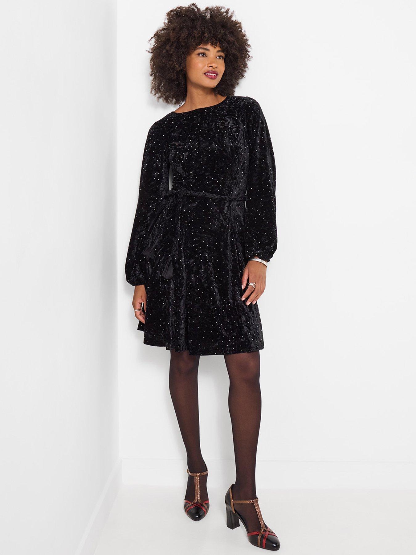 Image 2 of 7 of Joe Browns Phoebe Sparkle Velour Mini Dress