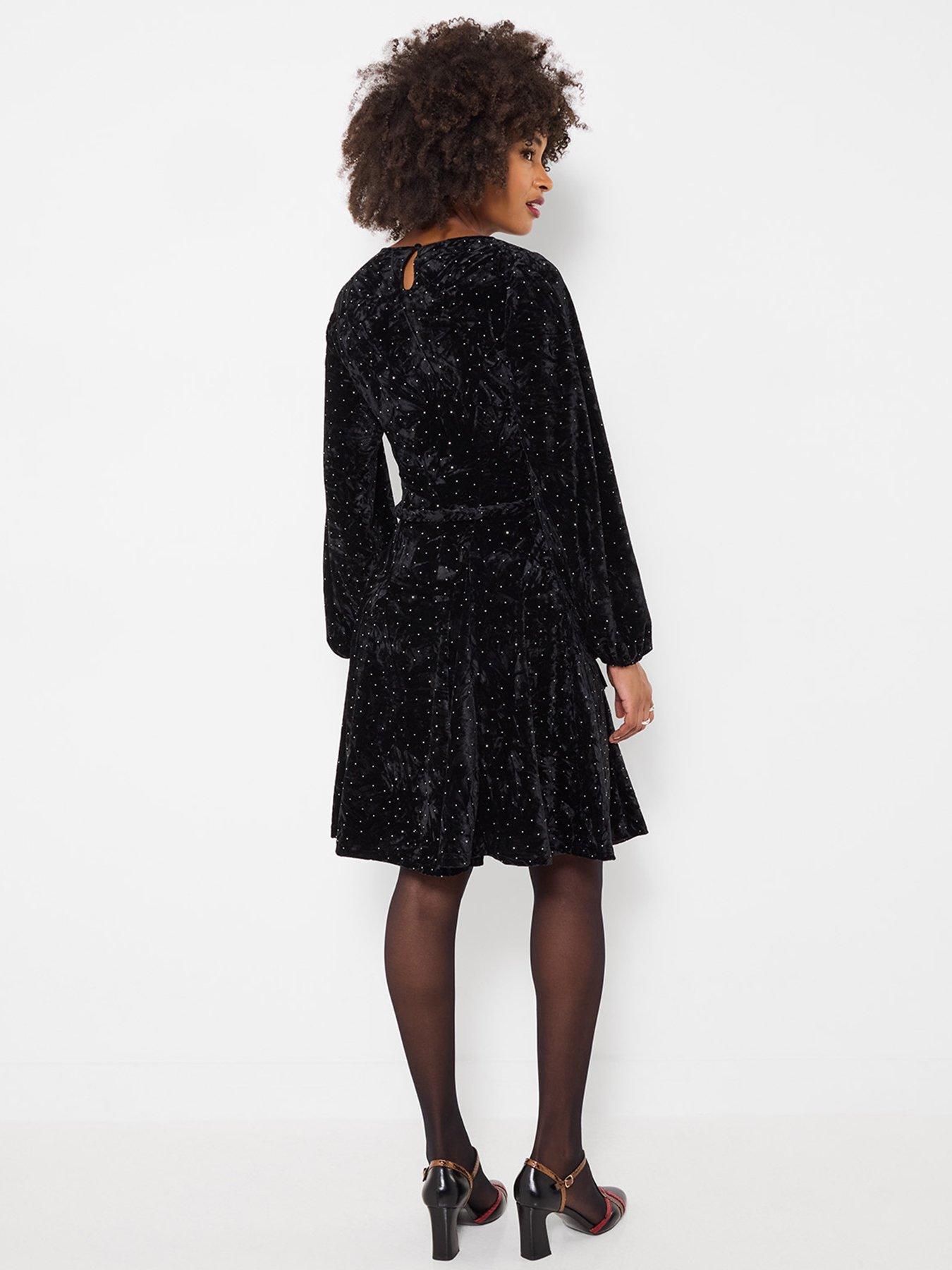 Image 3 of 7 of Joe Browns Phoebe Sparkle Velour Mini Dress