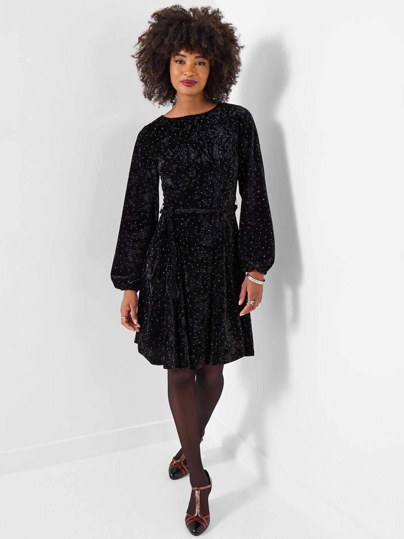 Image 4 of 7 of Joe Browns Phoebe Sparkle Velour Mini Dress