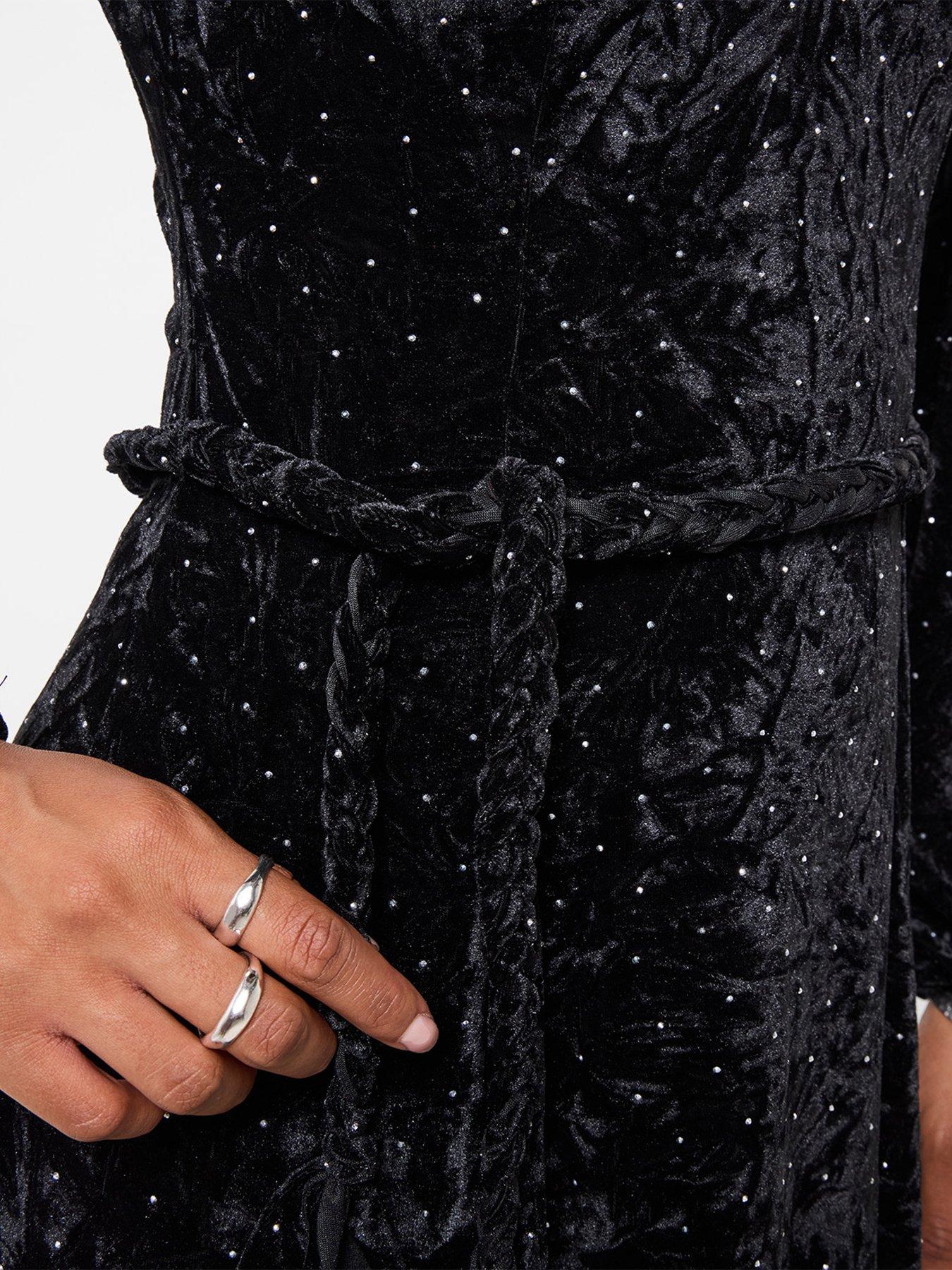Image 5 of 7 of Joe Browns Phoebe Sparkle Velour Mini Dress