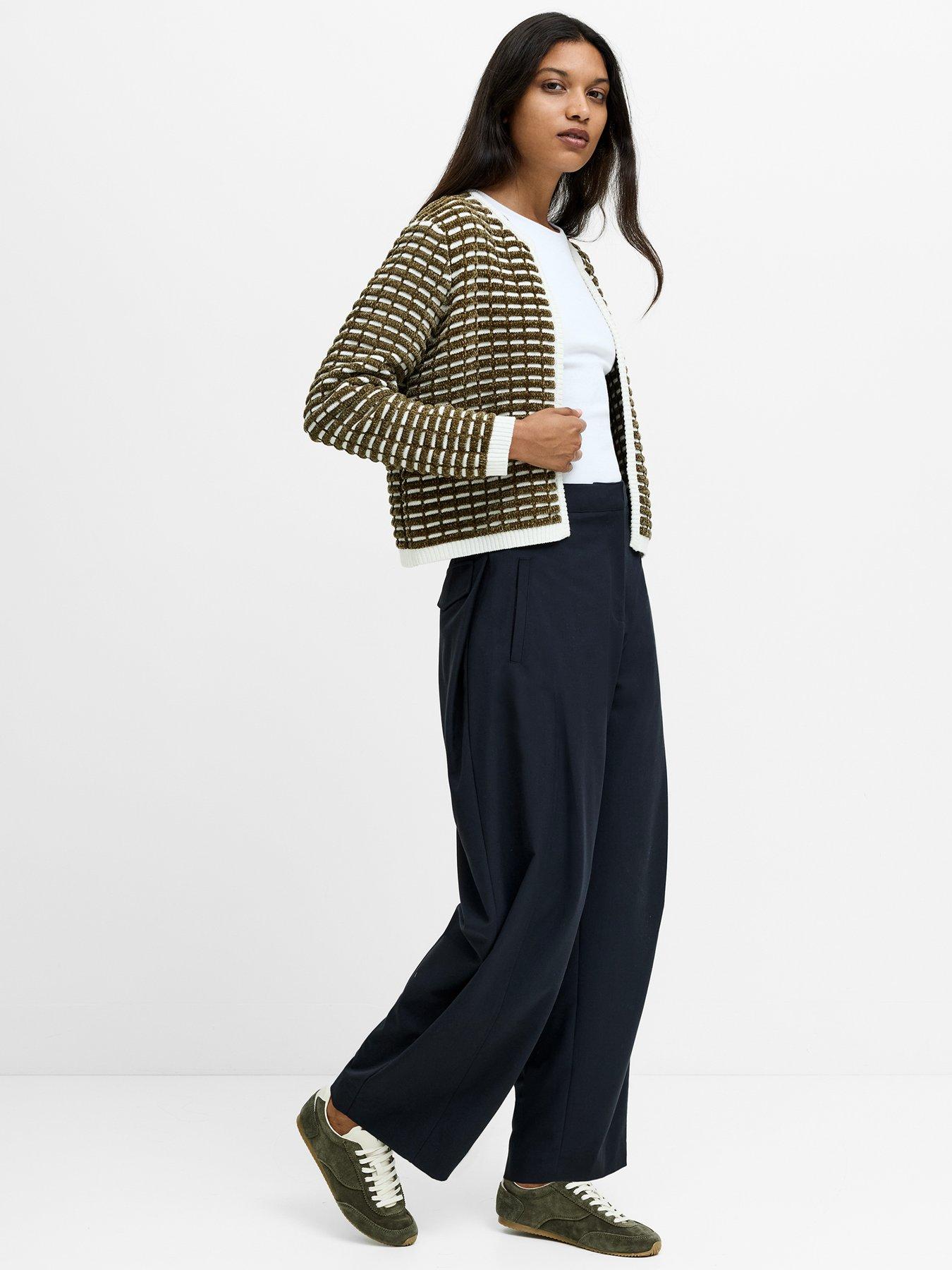 Image 2 of 5 of French Connection Cotton Blend Edge To Edge Cardigan
