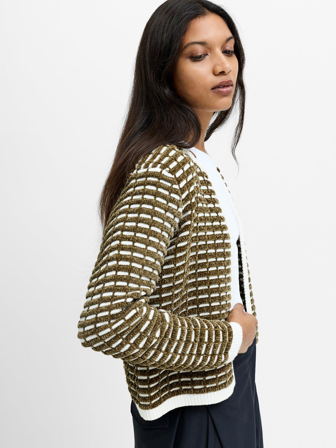 Image 5 of 5 of French Connection Cotton Blend Edge To Edge Cardigan