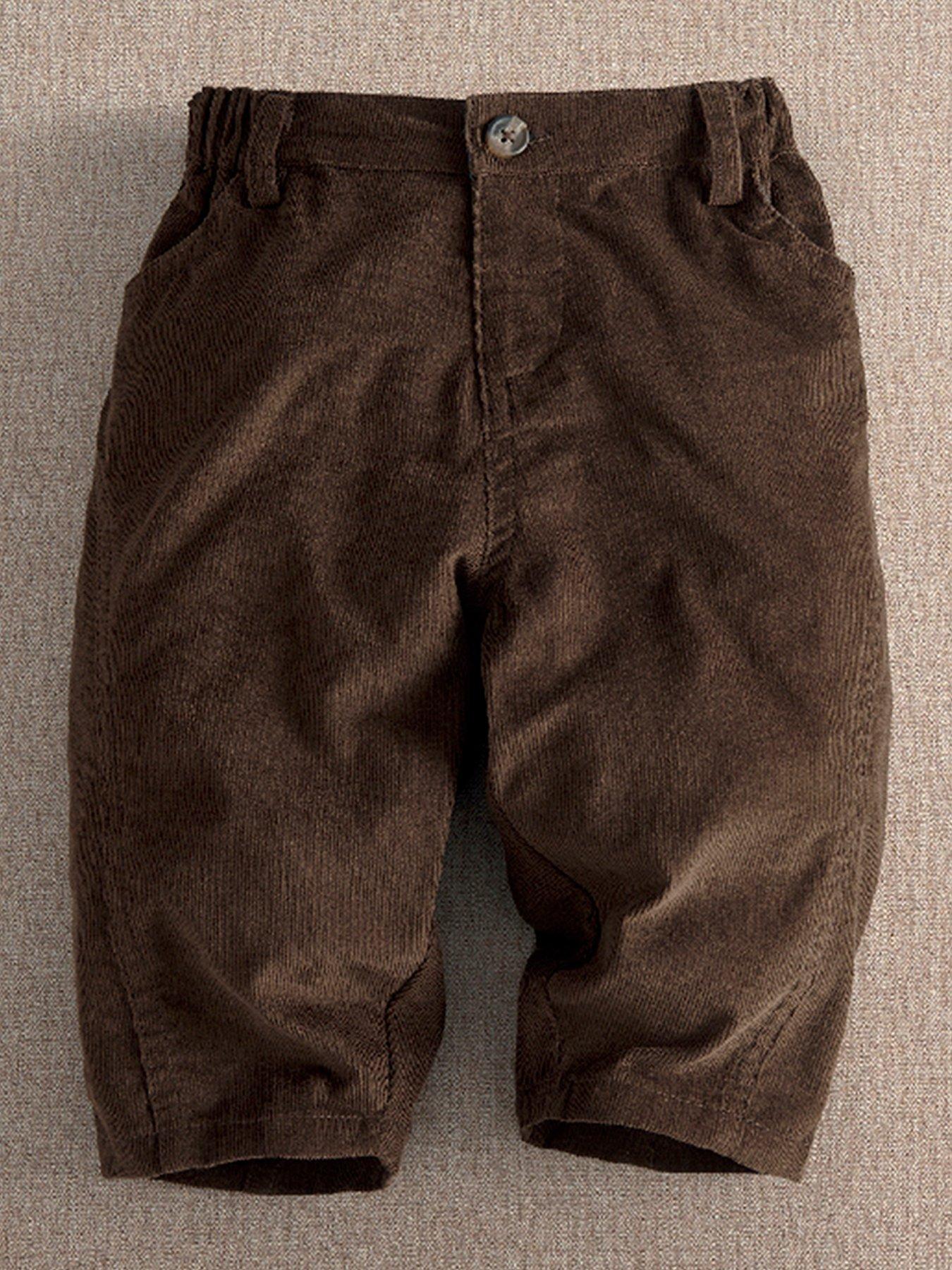Mamas & Papas Balloon Leg Trousers for Babies in Brown, 0-3 Months - Image 3