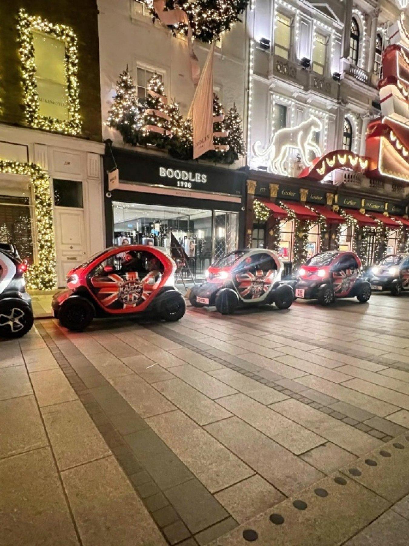 Image 3 of 4 of Virgin Experience Days Ultimate E-Kart Driving Tour Exploring the Christmas Lights of London for Two