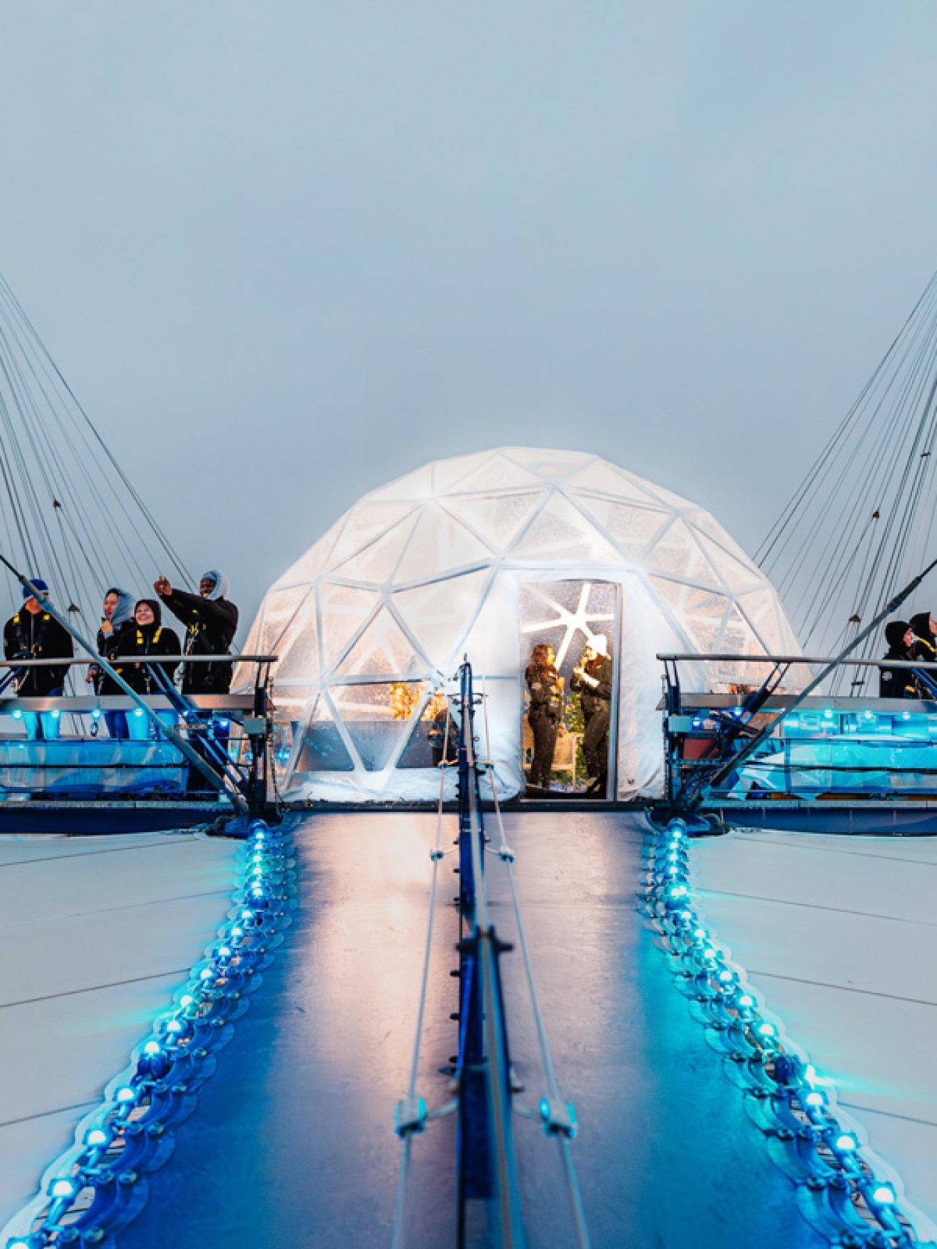 Image 2 of 4 of Virgin Experience Days Christmas at Up at The O2 - Snow Globe Climb for Two, London