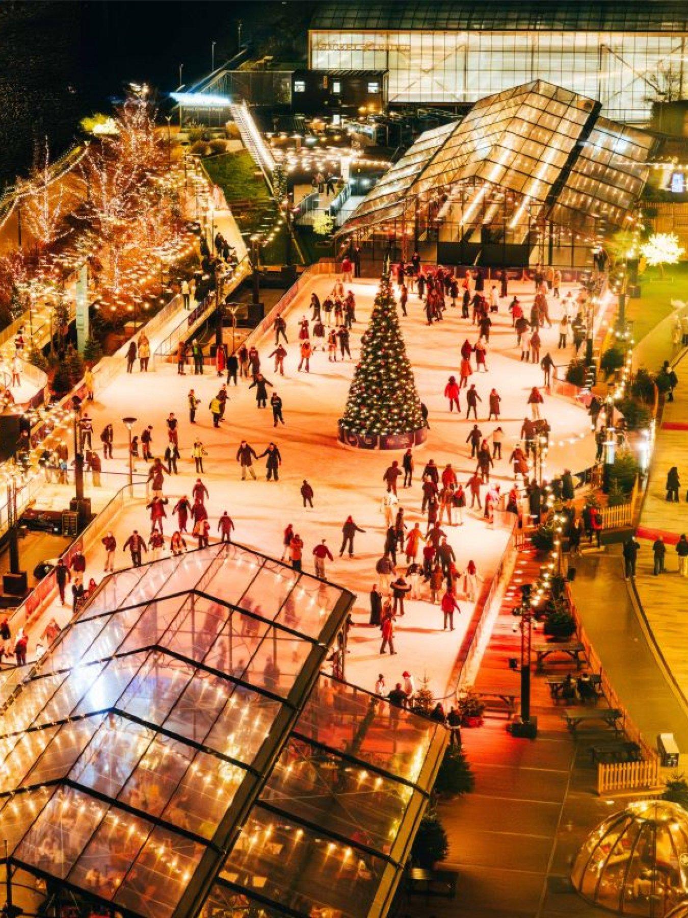 Image 3 of 4 of Virgin Experience Days Glide at Battersea Power Station Ice Skating for Two, London