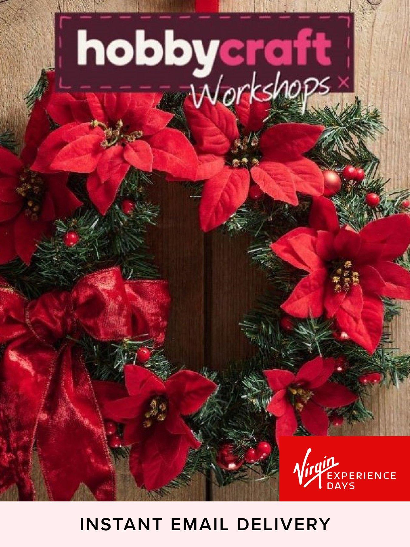 Image 1 of 4 of Virgin Experience Days Hobbycraft Traditional Christmas Wreath Making Workshop for Two - 85 UK Locations