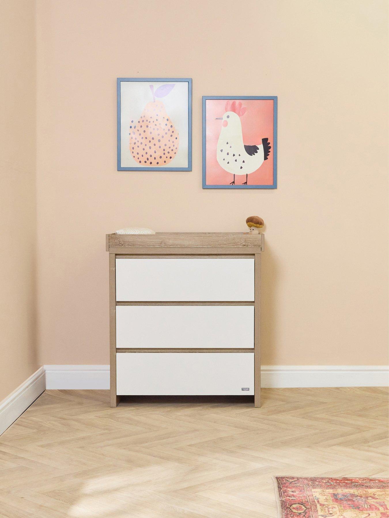 Tutti Bambini Unisex White Oak Modena Nursery Chest Changer - Image 3