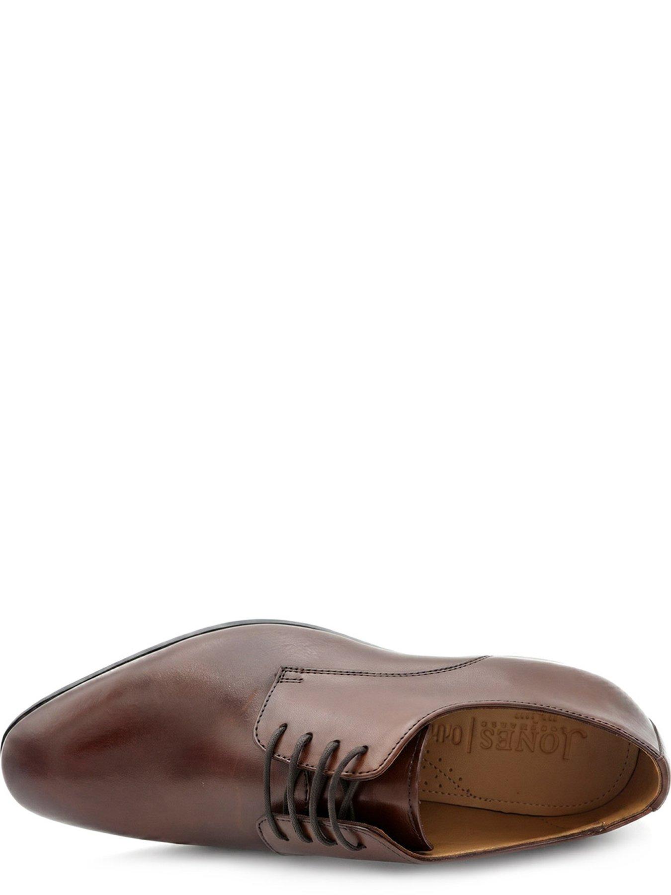 Image 4 of 6 of Jones Bootmaker Mens Melvin Leather Lace-Up Derby Shoes - Chestnut