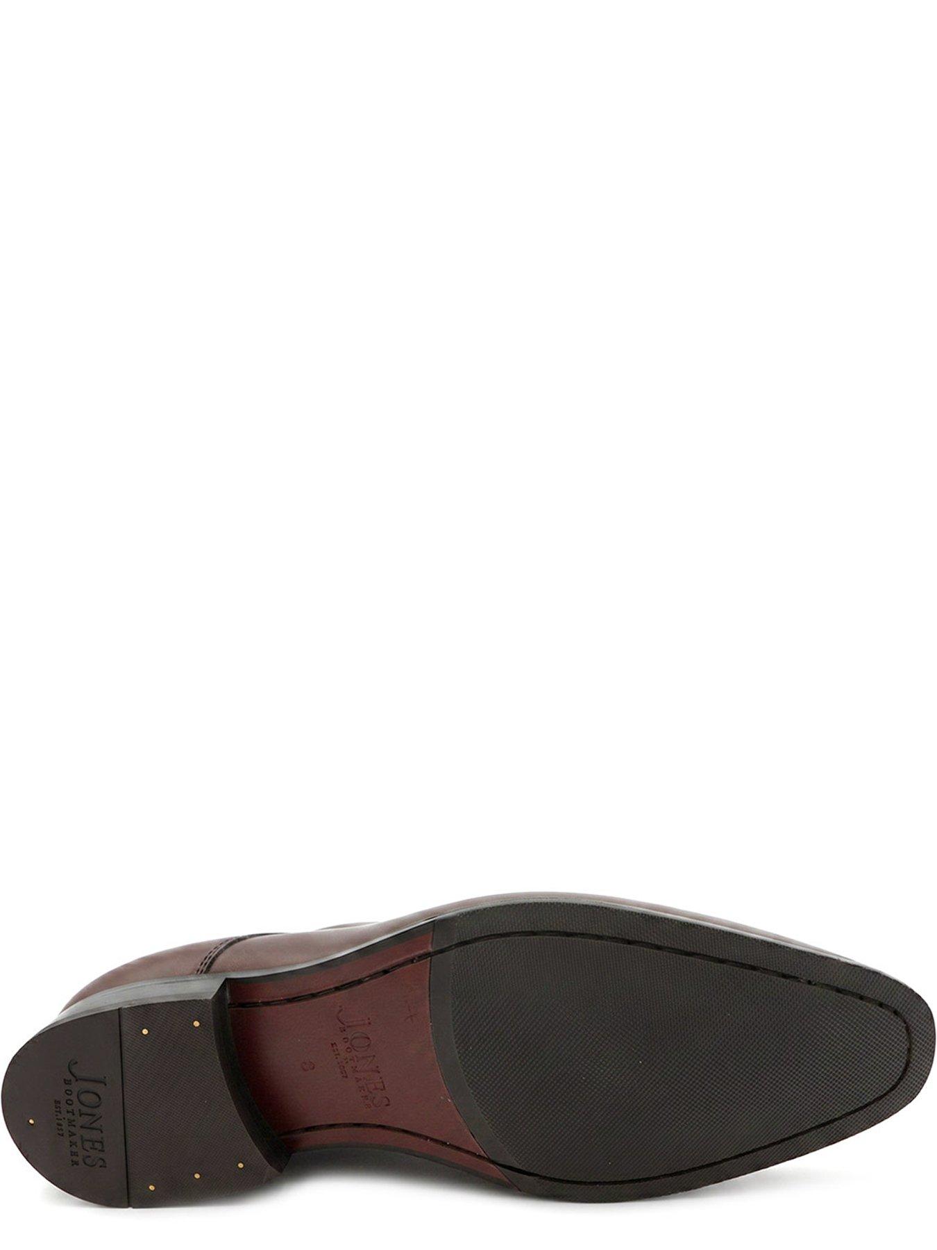 Image 5 of 6 of Jones Bootmaker Mens Melvin Leather Lace-Up Derby Shoes - Chestnut