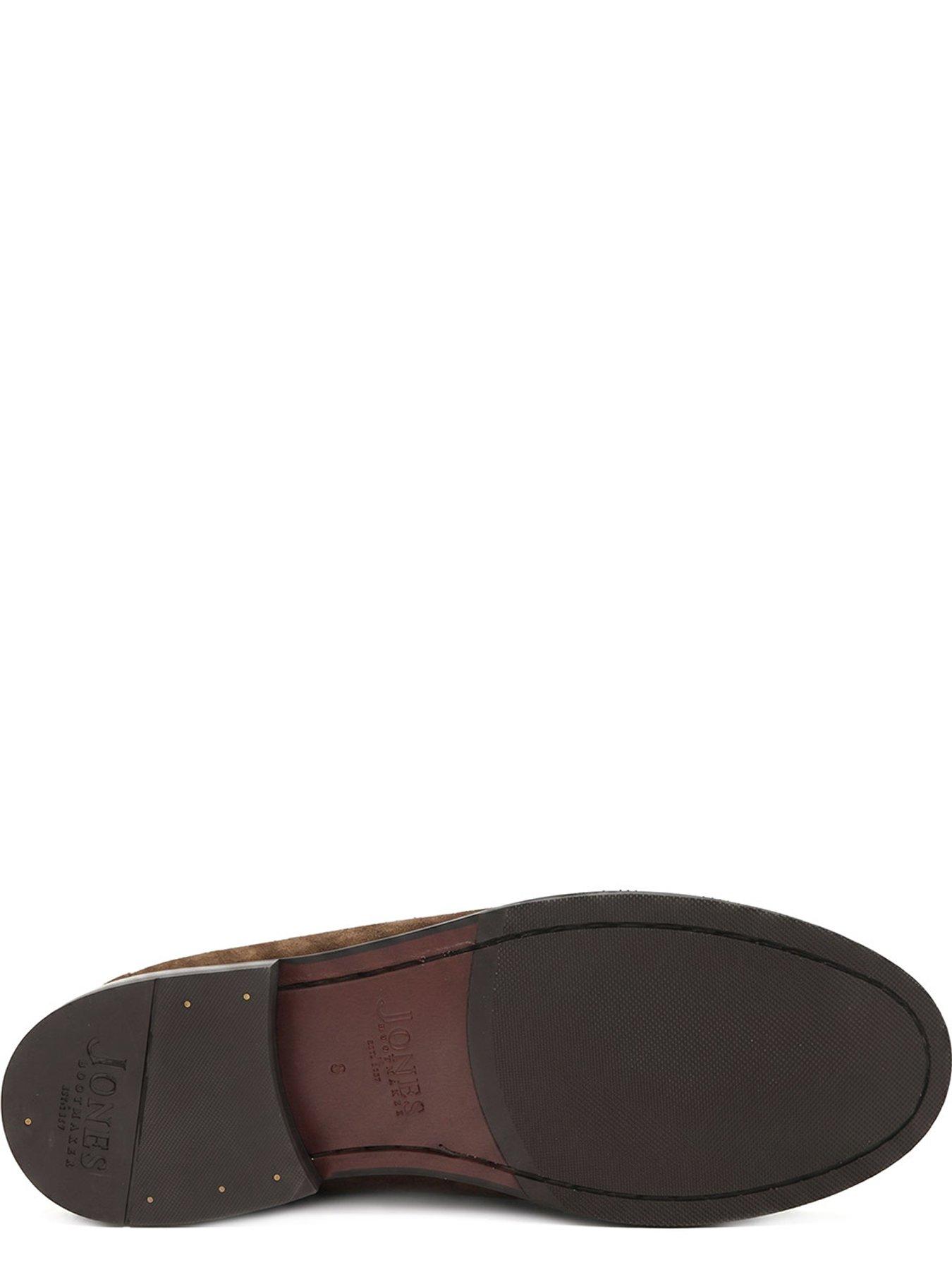 Image 5 of 6 of Jones Bootmaker Mens Parrie Suede Lace-Up Moc Toe Shoes - Brown