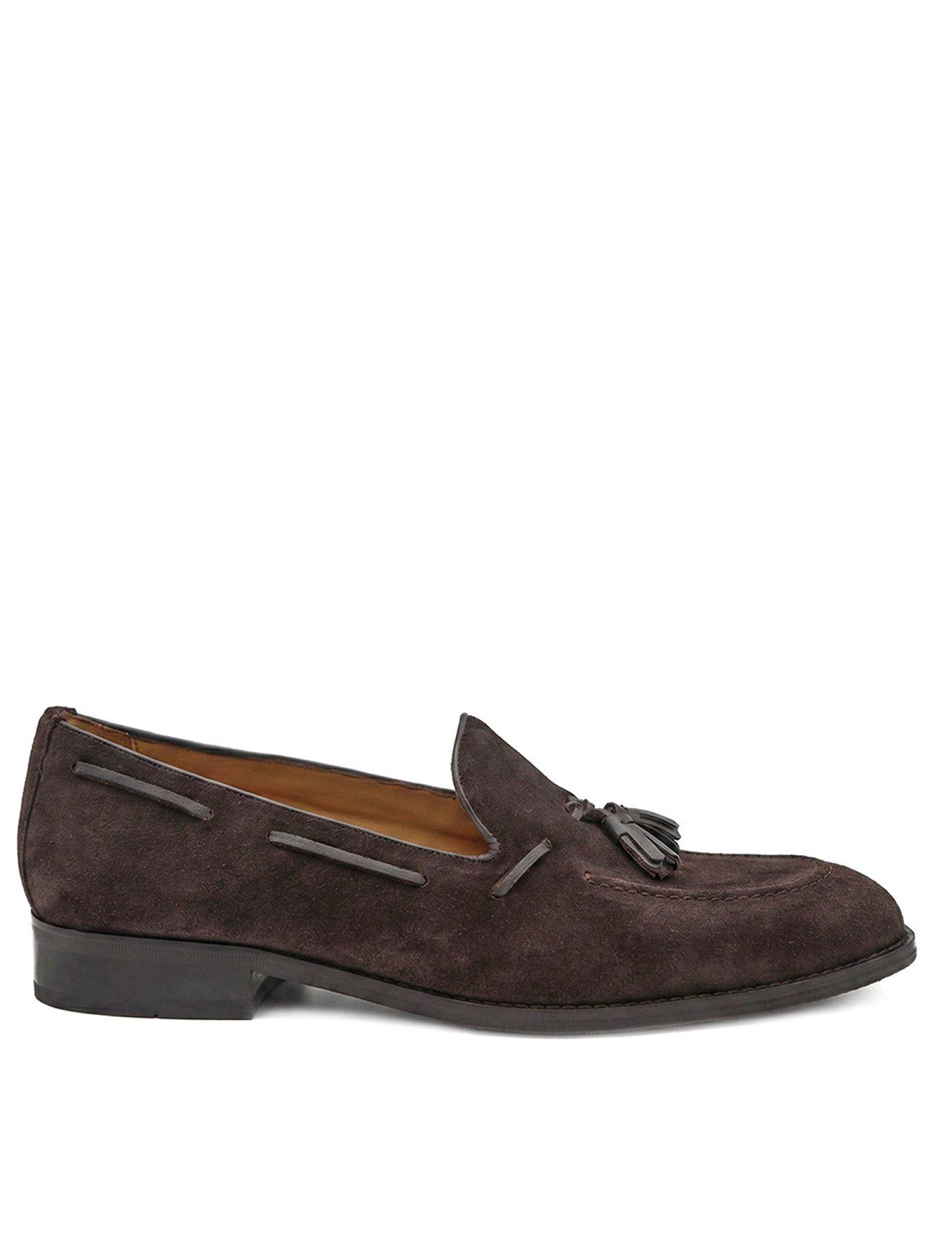 Image 1 of 6 of Jones Bootmaker Mens Rolando Tassel Slip-On Loafers - Brown