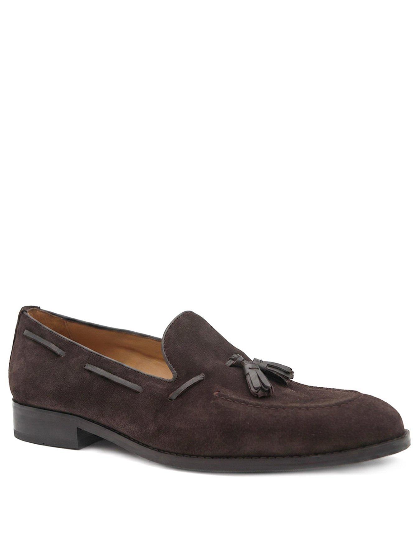 Image 2 of 6 of Jones Bootmaker Mens Rolando Tassel Slip-On Loafers - Brown