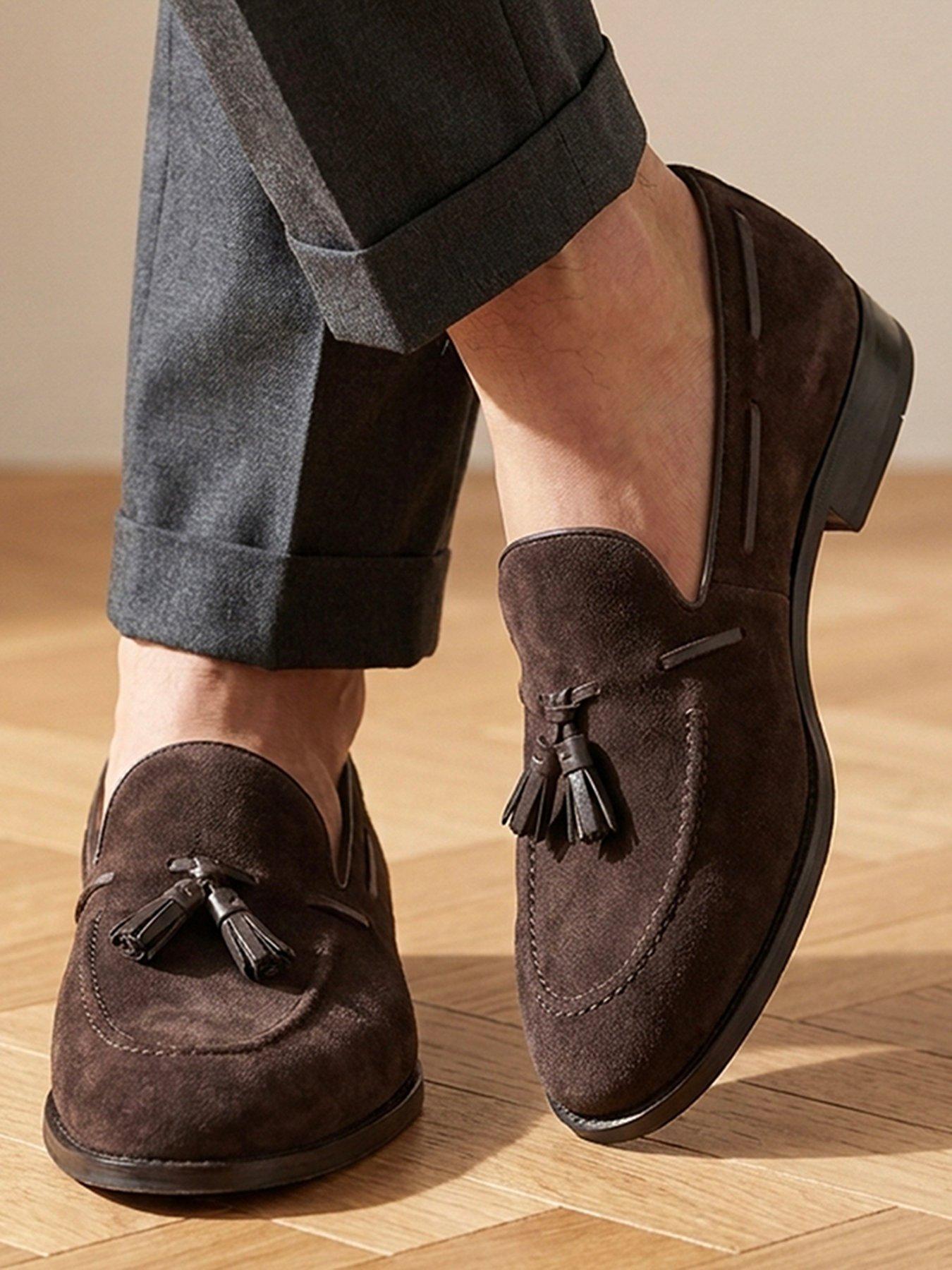 Image 6 of 6 of Jones Bootmaker Mens Rolando Tassel Slip-On Loafers - Brown