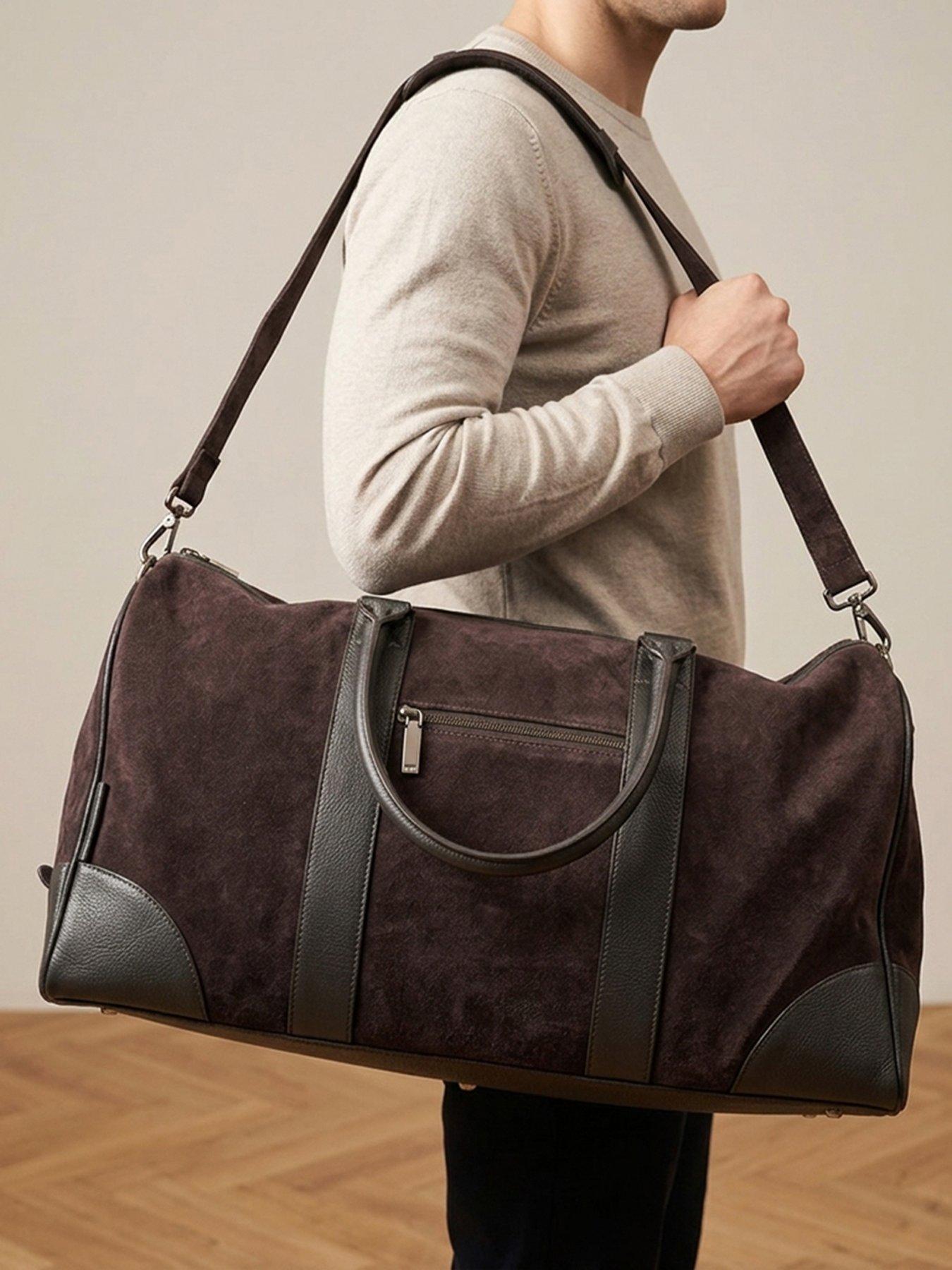 Image 2 of 5 of Jones Bootmaker Mens Upington Detachable Strap Zip Holdall - Brown