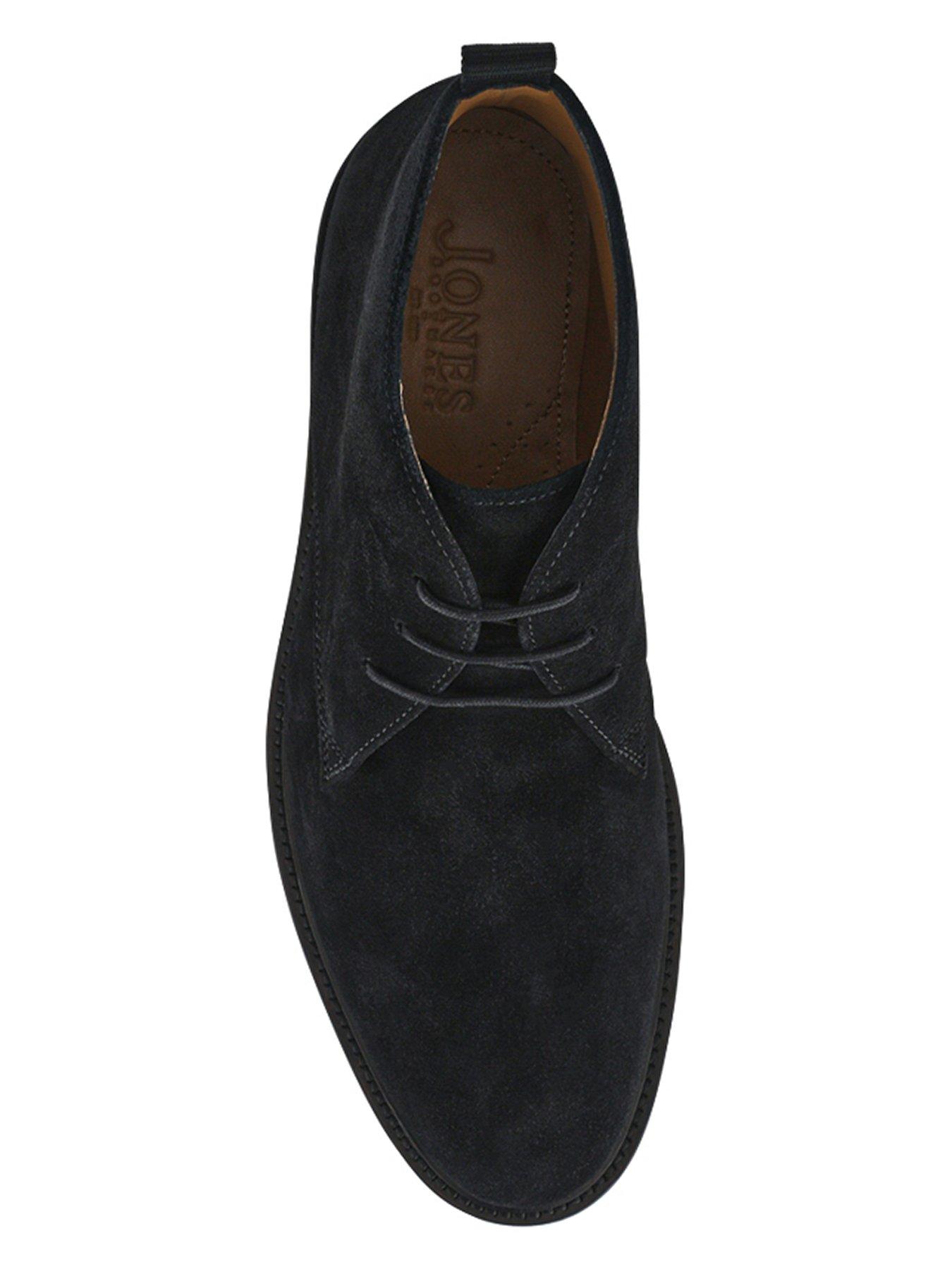 Image 4 of 6 of Jones Bootmaker Mens Deacon Suede Lace-Up Leather Lined Boots - Black