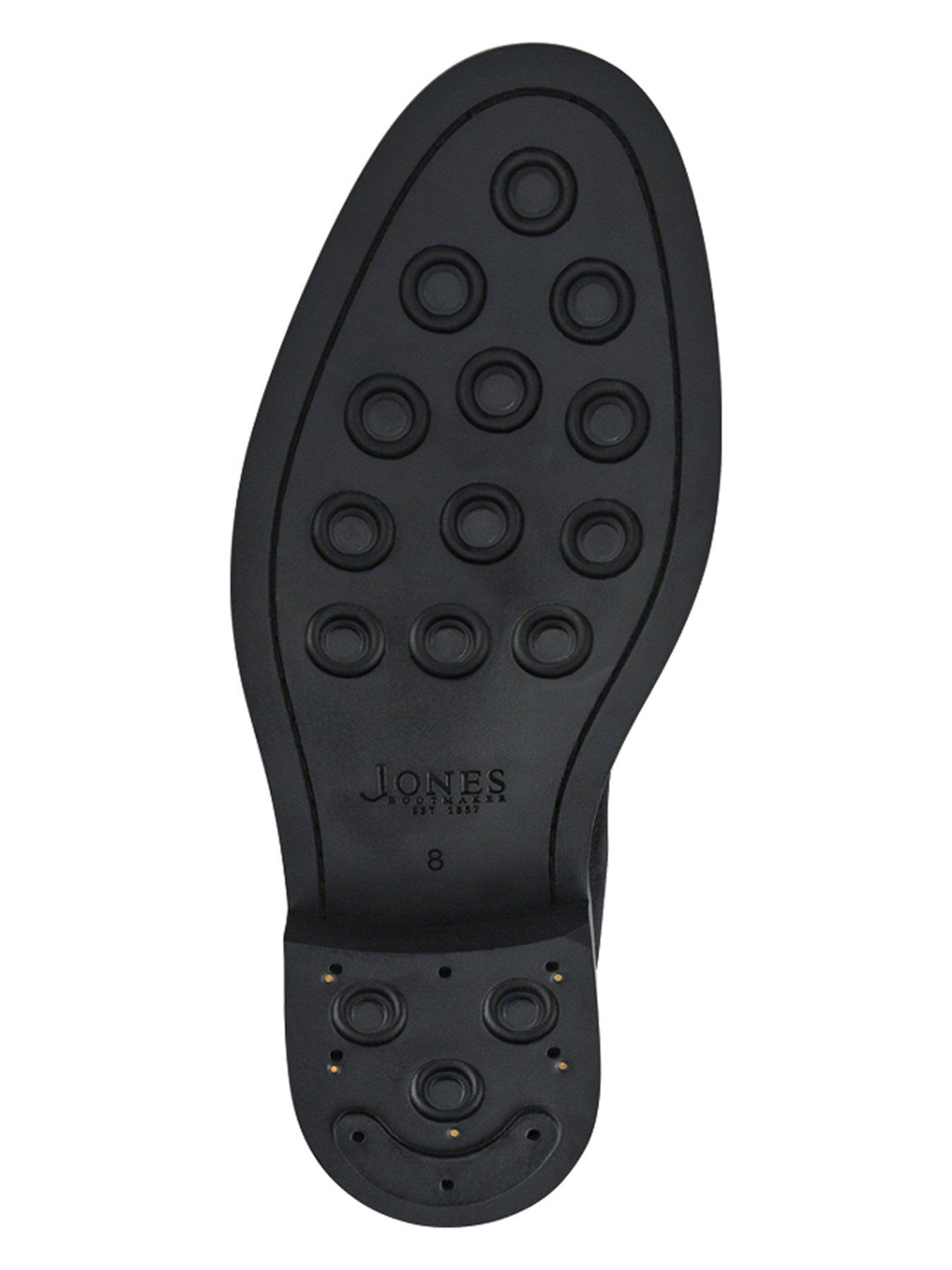 Image 5 of 6 of Jones Bootmaker Mens Deacon Suede Lace-Up Leather Lined Boots - Black
