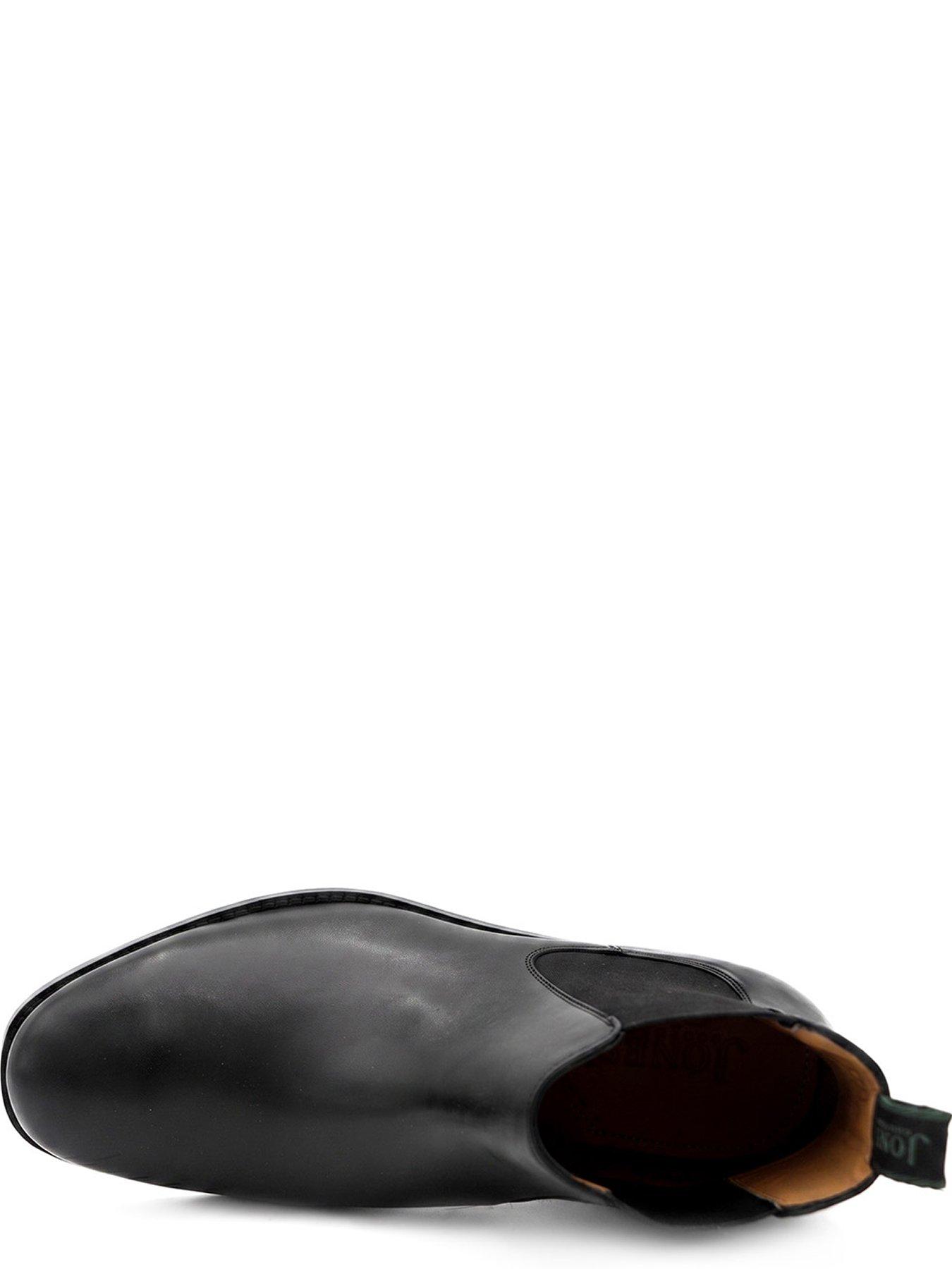 Image 4 of 5 of Jones Bootmaker Mens Deakin Wide Fit Leather Chelsea Boots - Black