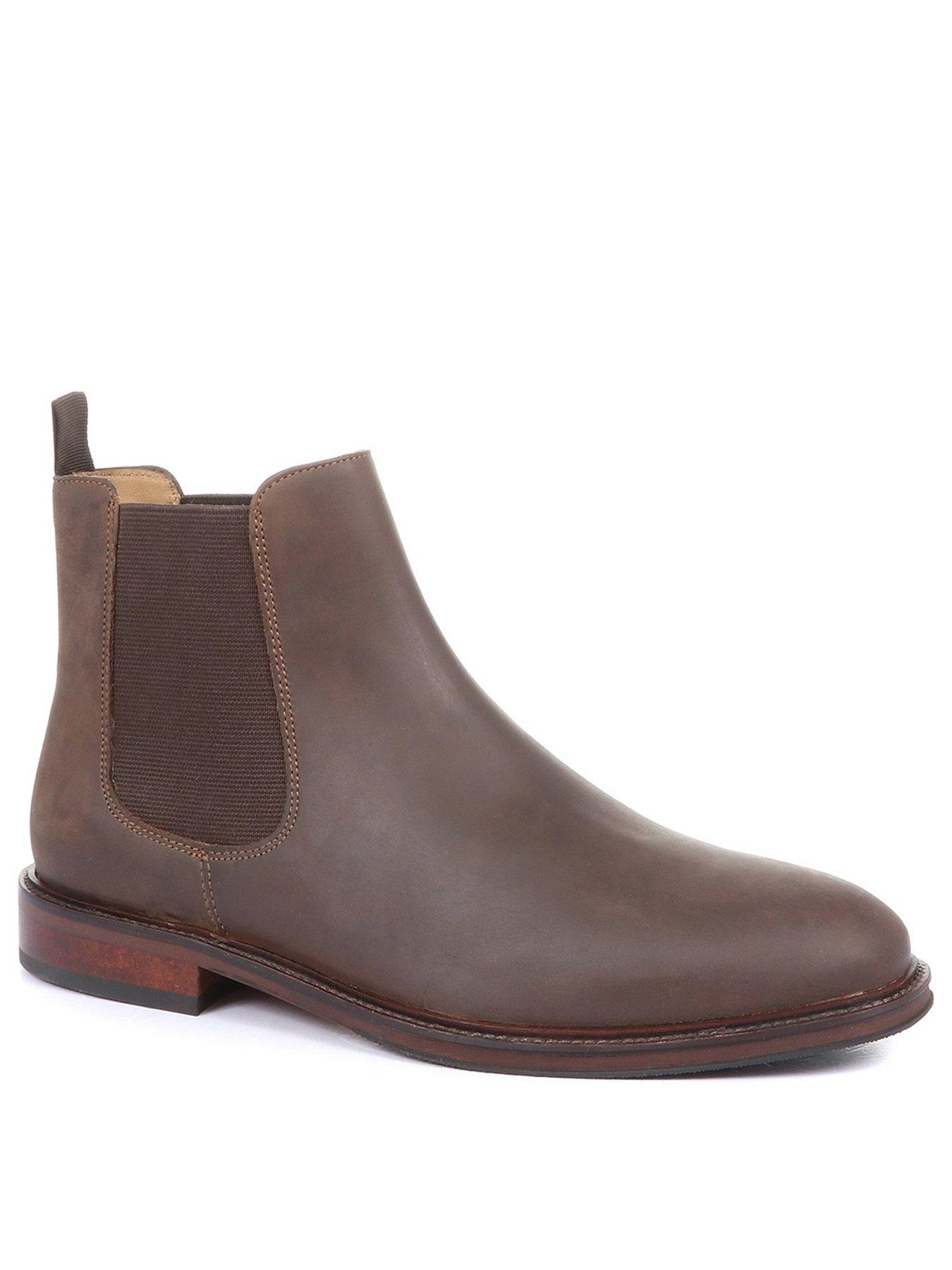 Image 2 of 6 of Jones Bootmaker Mens Debden Leather Chelsea Boots - Brown Nubuck