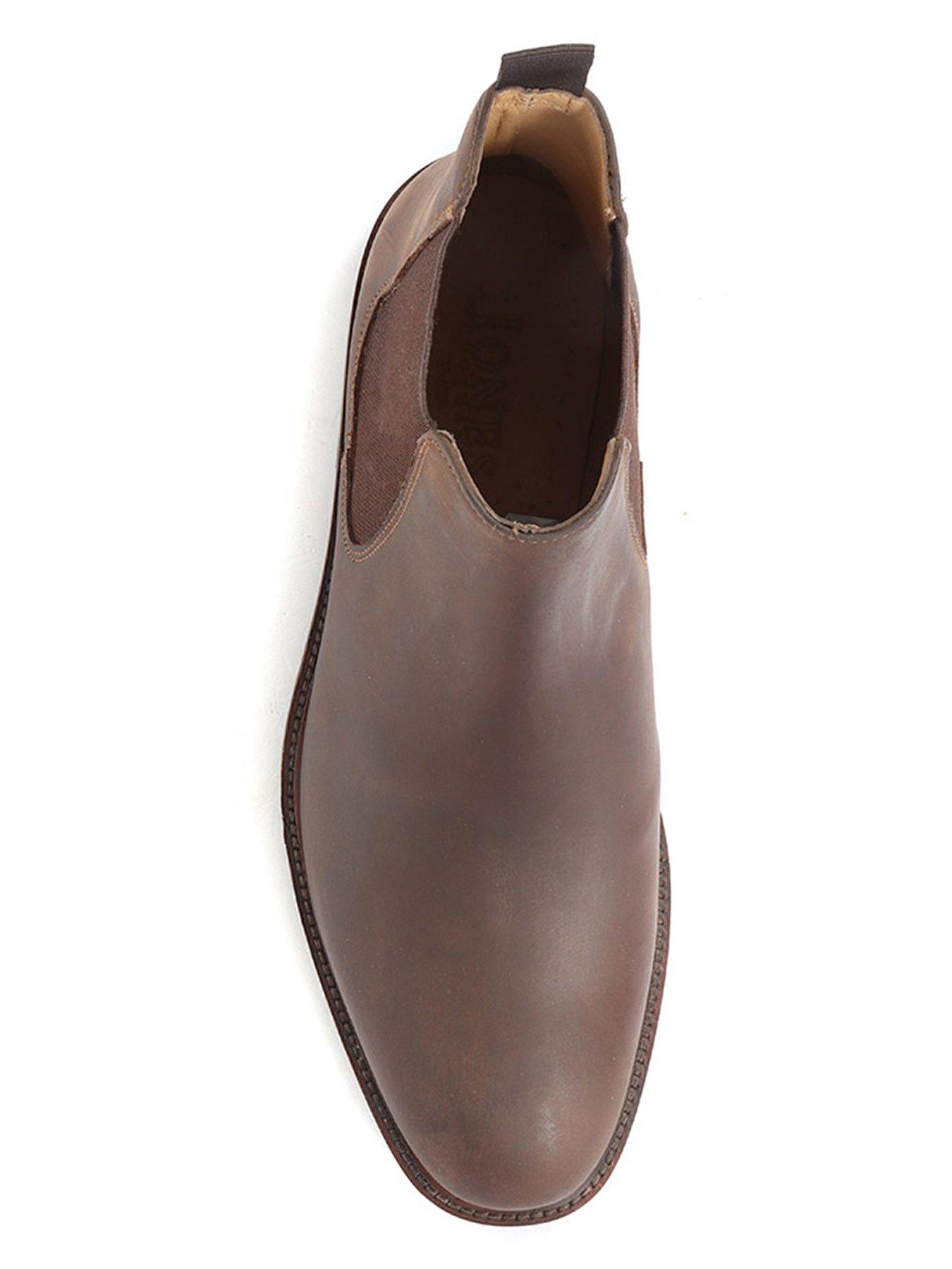 Image 4 of 6 of Jones Bootmaker Mens Debden Leather Chelsea Boots - Brown Nubuck