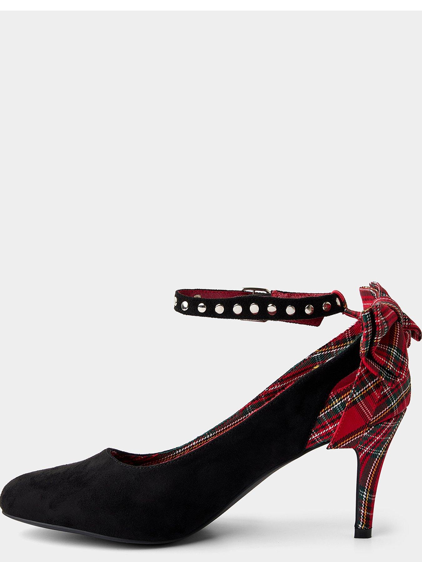 Image 4 of 6 of Joe Browns Tara Tartan Bow Heeled Shoes