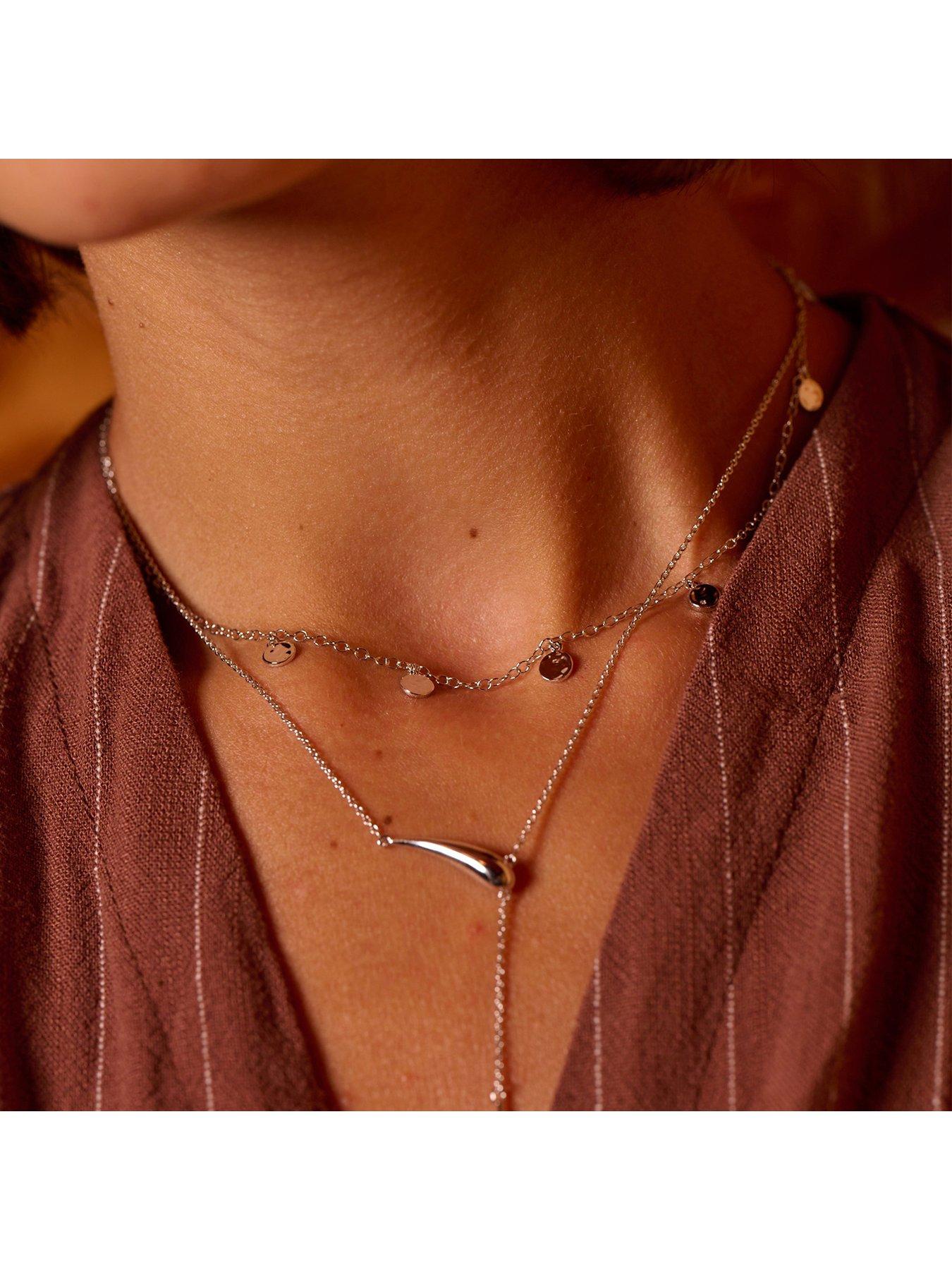 Image 3 of 4 of Hot Diamonds Lunar Necklace - Silver