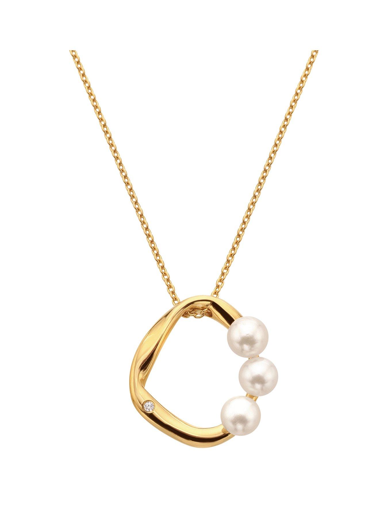 Image 1 of 4 of Hot Diamonds HD X GE Pearl Necklace