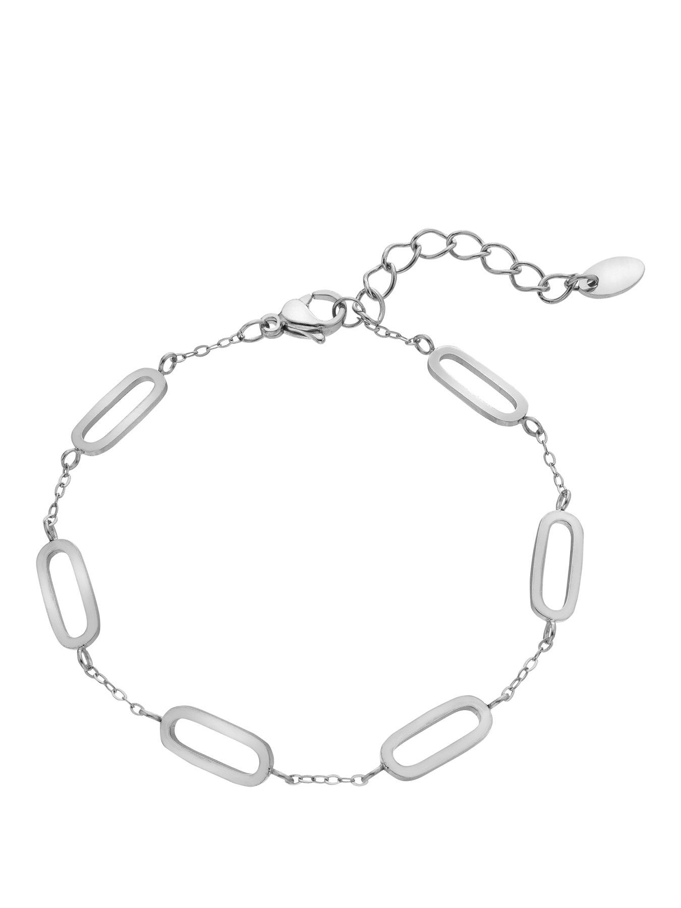 Image 1 of 3 of Ava & Sky INTERMITTENT PAPERCLIP BRACELET