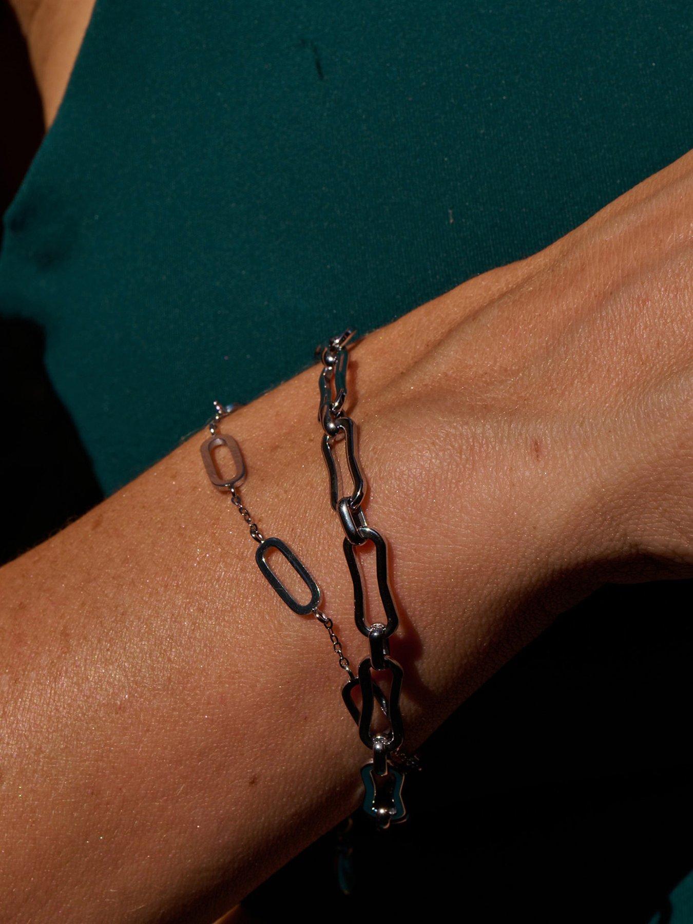 Image 3 of 3 of Ava & Sky INTERMITTENT PAPERCLIP BRACELET